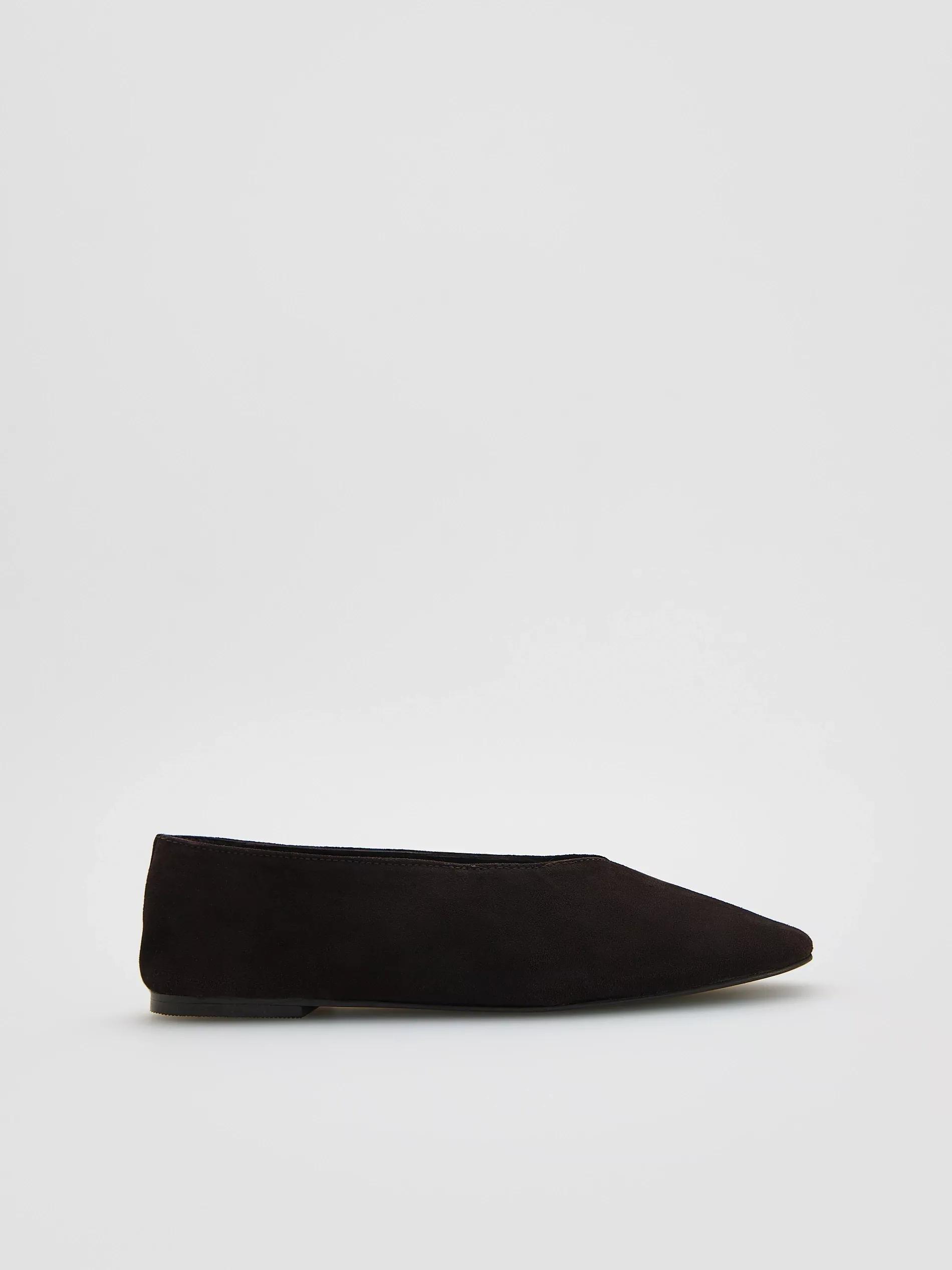 Brown Suede Ballerinas, Brown, large image number 0