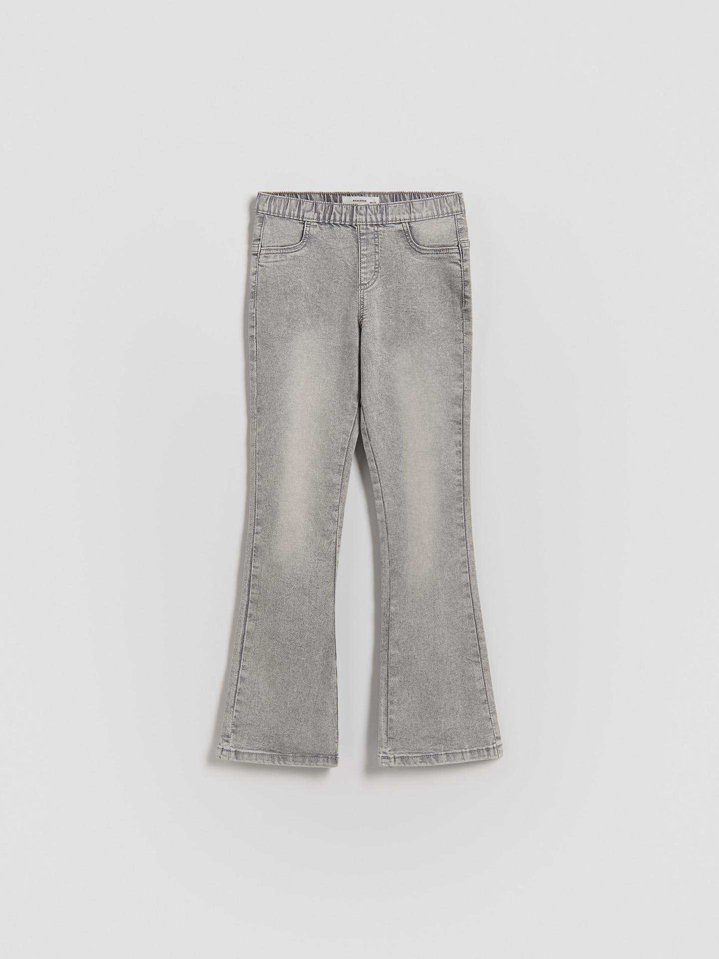 Grey Flare Jeggings, Light grey, large image number 0