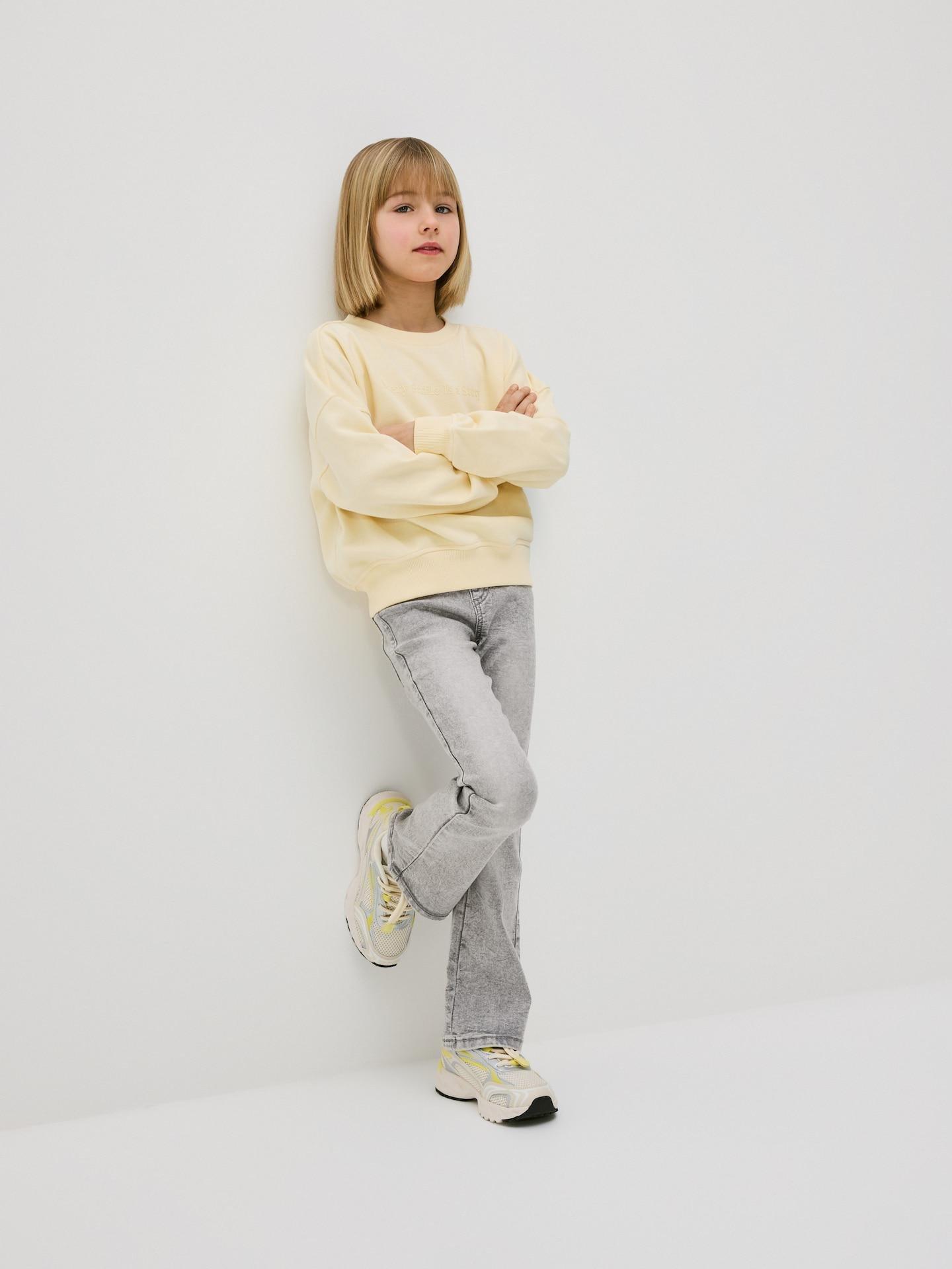 Grey Flare Jeggings, Light grey, large image number 1