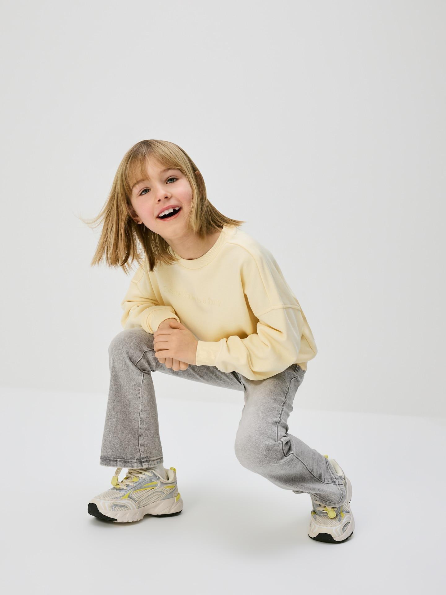 Grey Flare Jeggings, Light grey, large image number 4