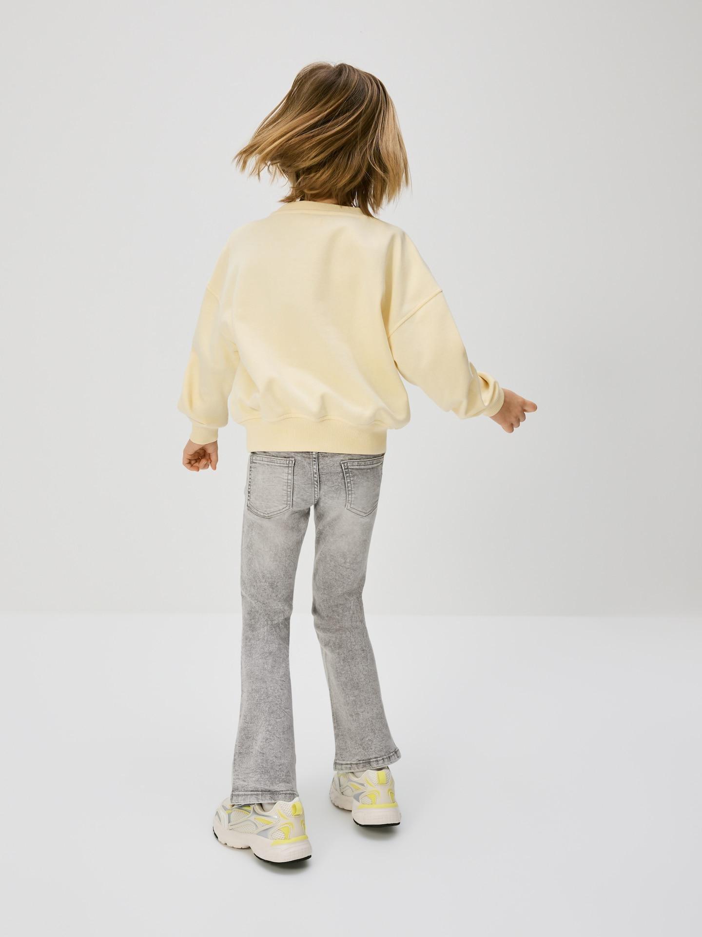 Grey Flare Jeggings, Light grey, large image number 5