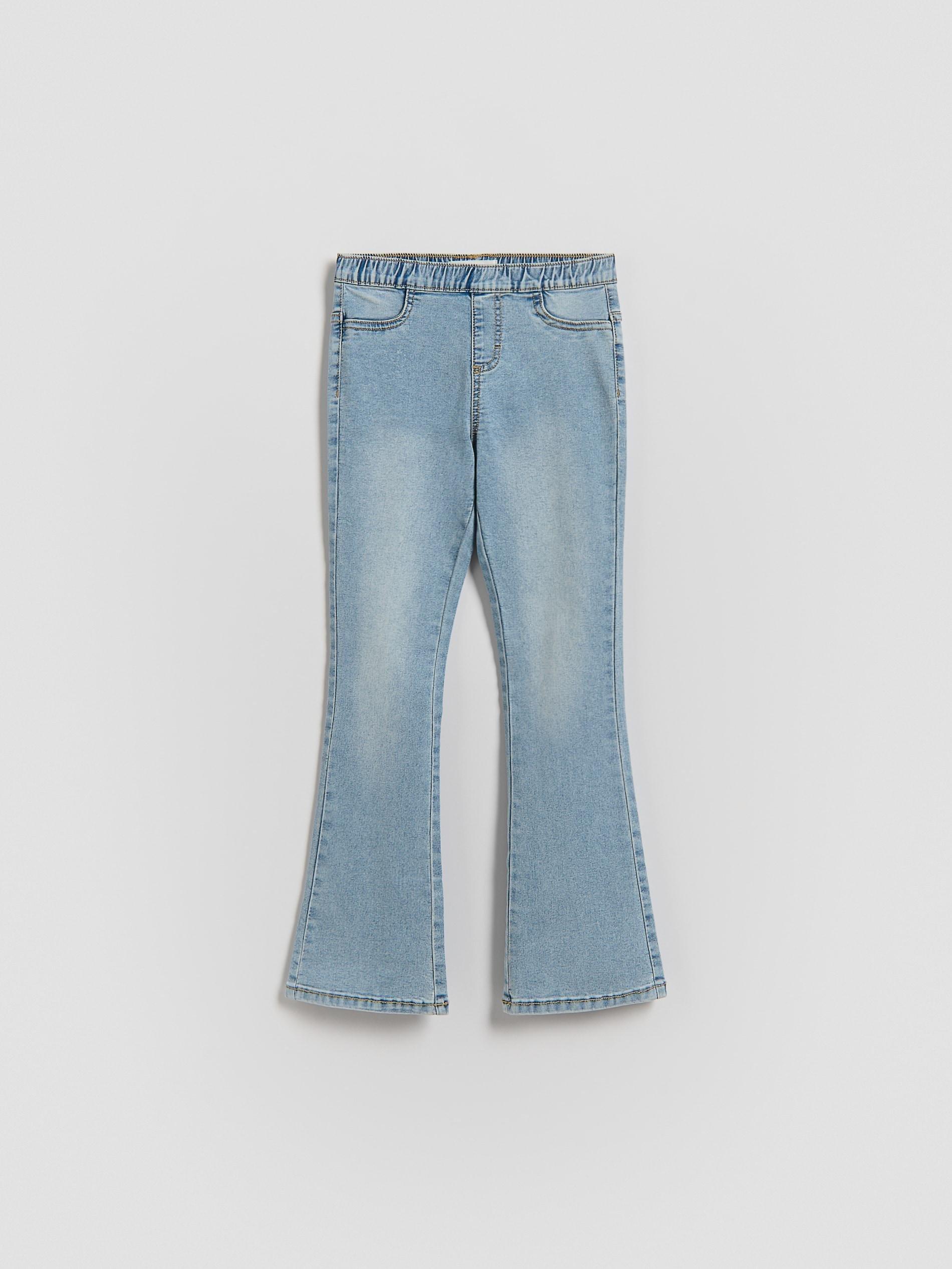 Blue Flare Jeggings, Blue, large image number 2