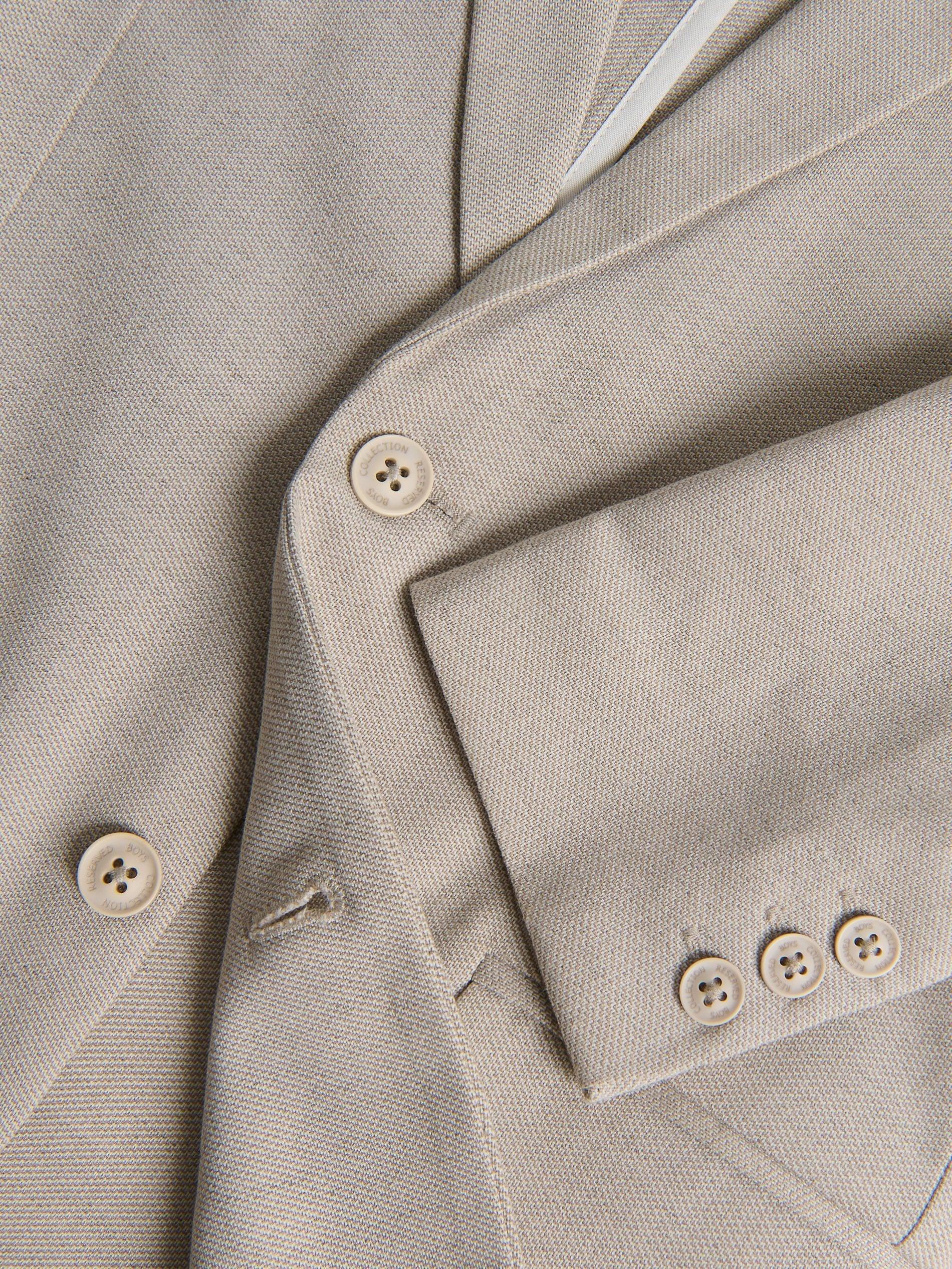 Beige Blazer With Viscose Blend, Beige, large image number 1