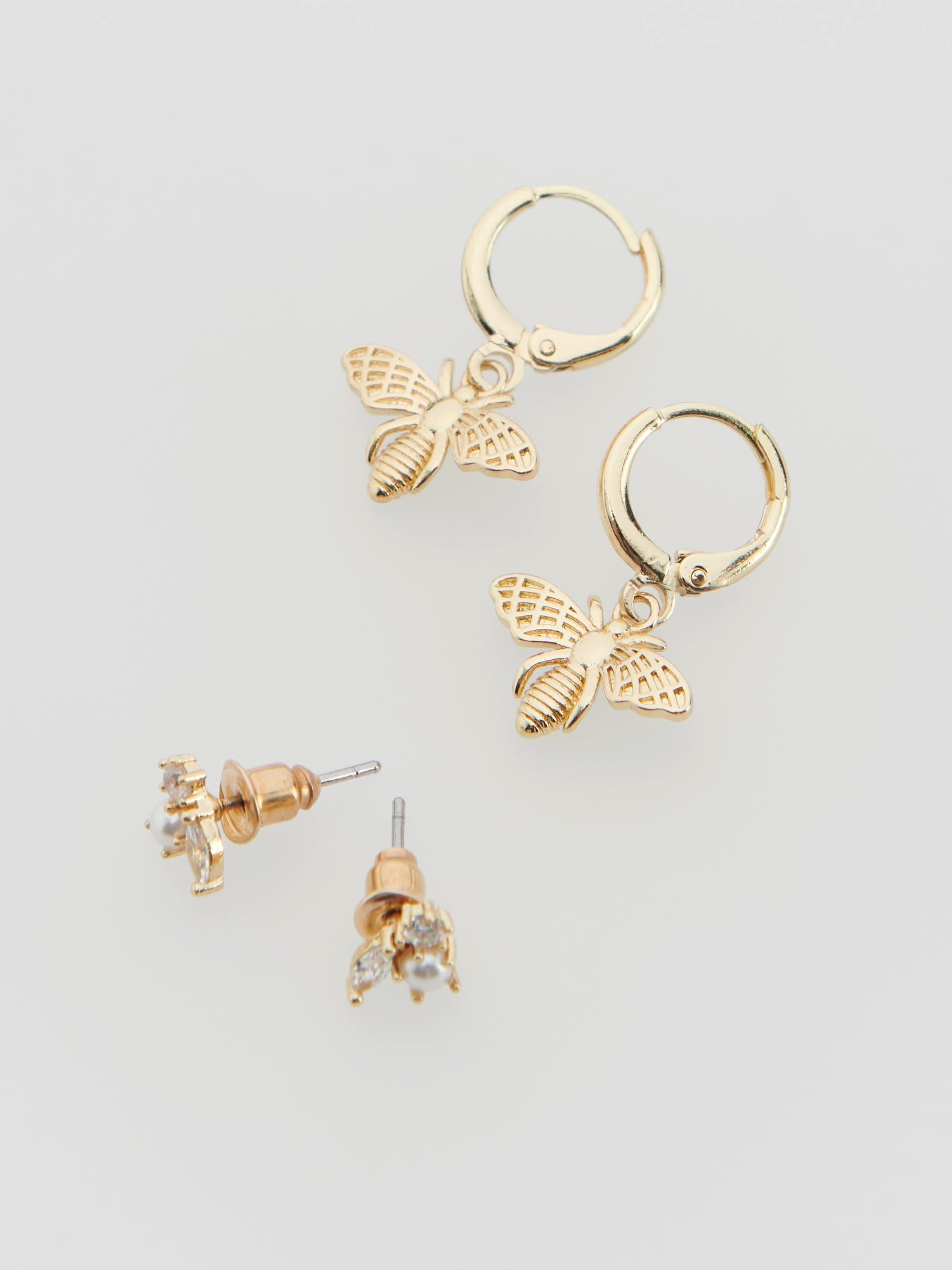 Gold Earrings Set, Women, , large image number 1