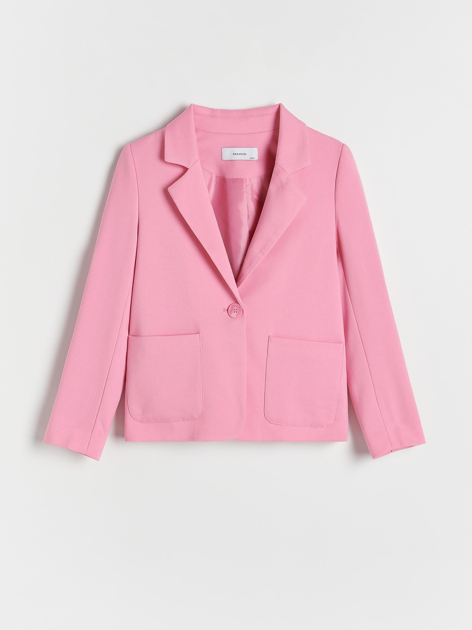 Pink Viscose Blend Blazer, Pink, large image number 2