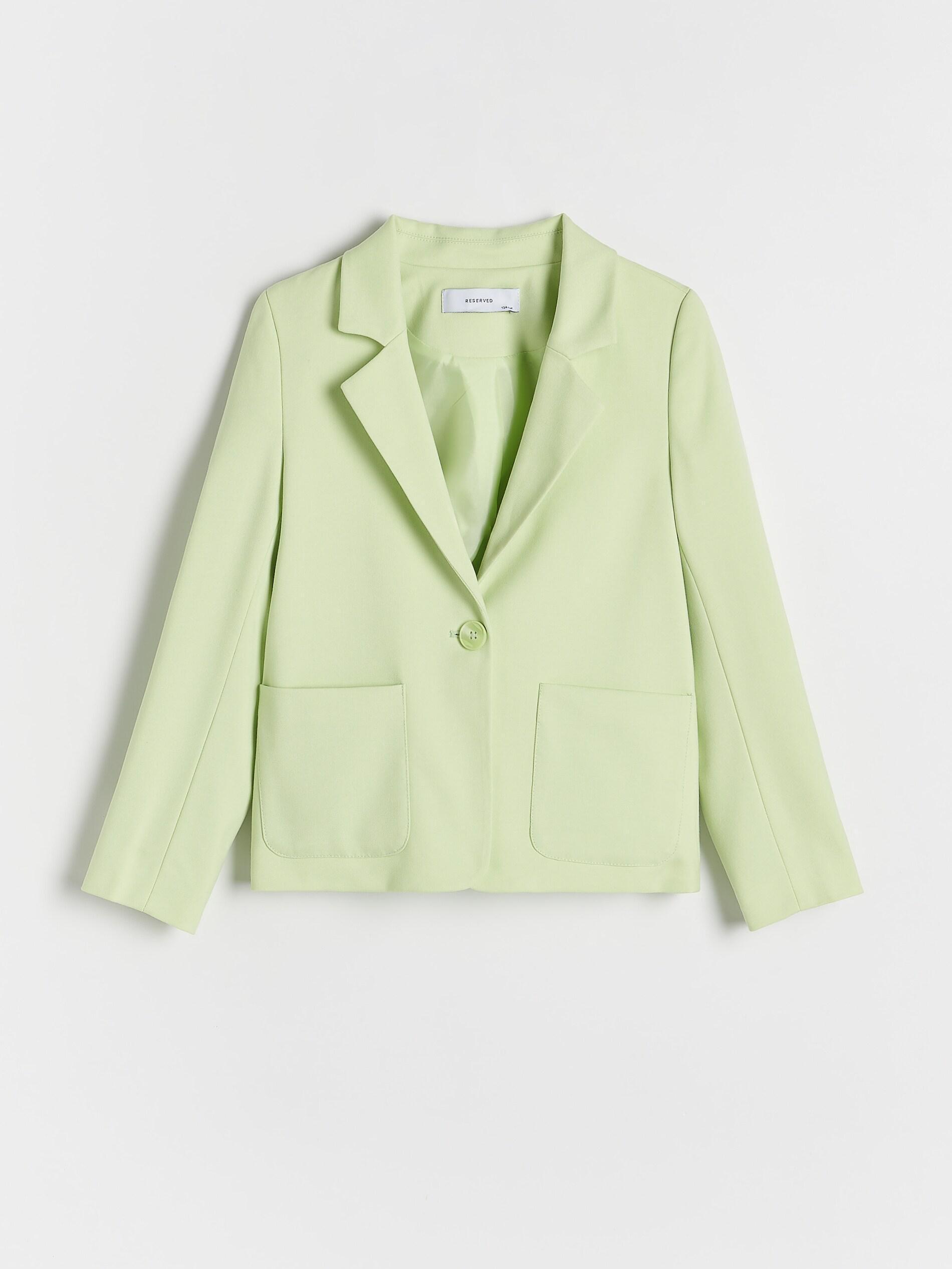 Green Jacket With Added Viscose, Green, large image number 3