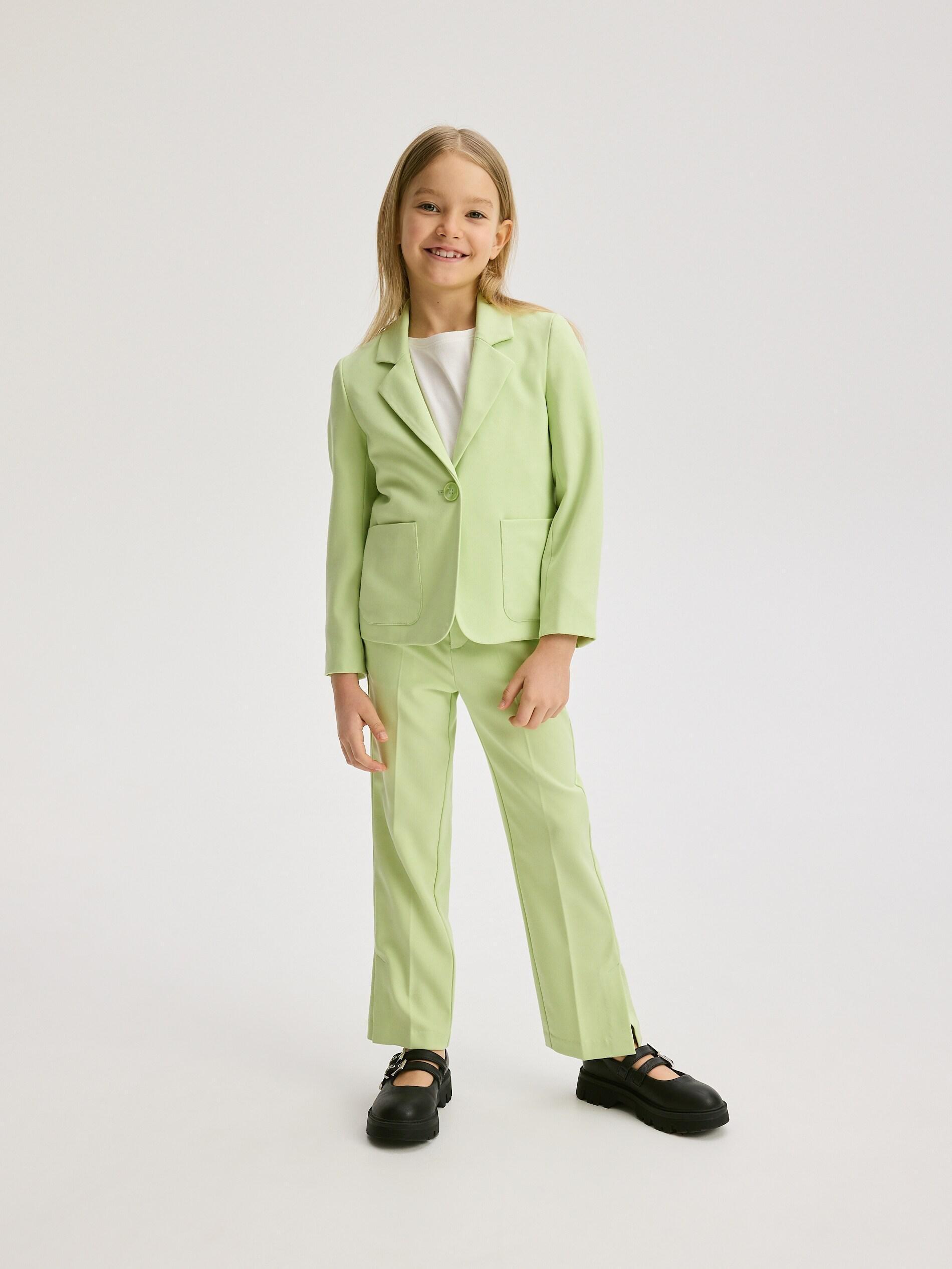 Green Jacket With Added Viscose, Green, large image number 5