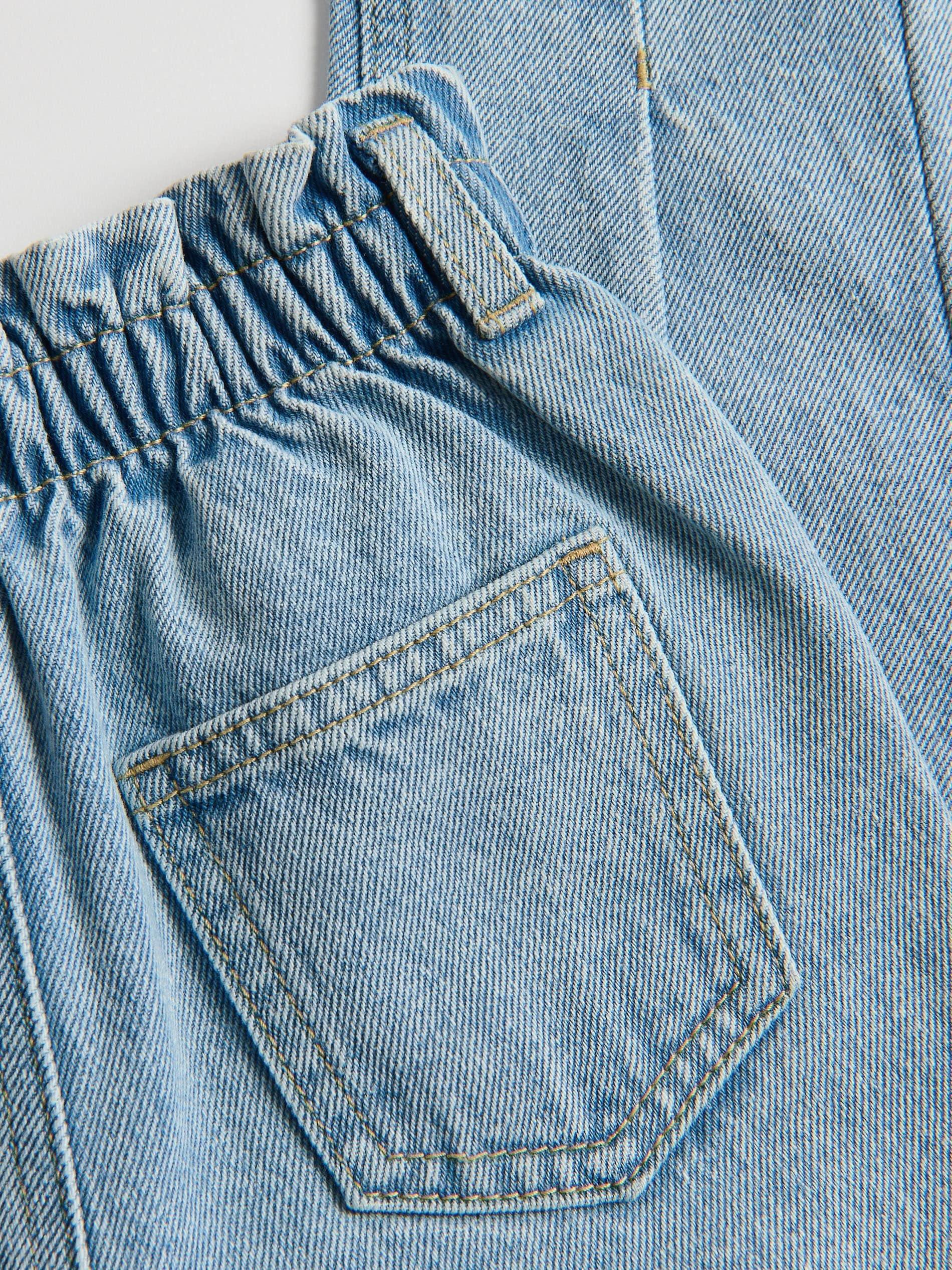 Blue Paperbag Jeans, Blue, large image number 4