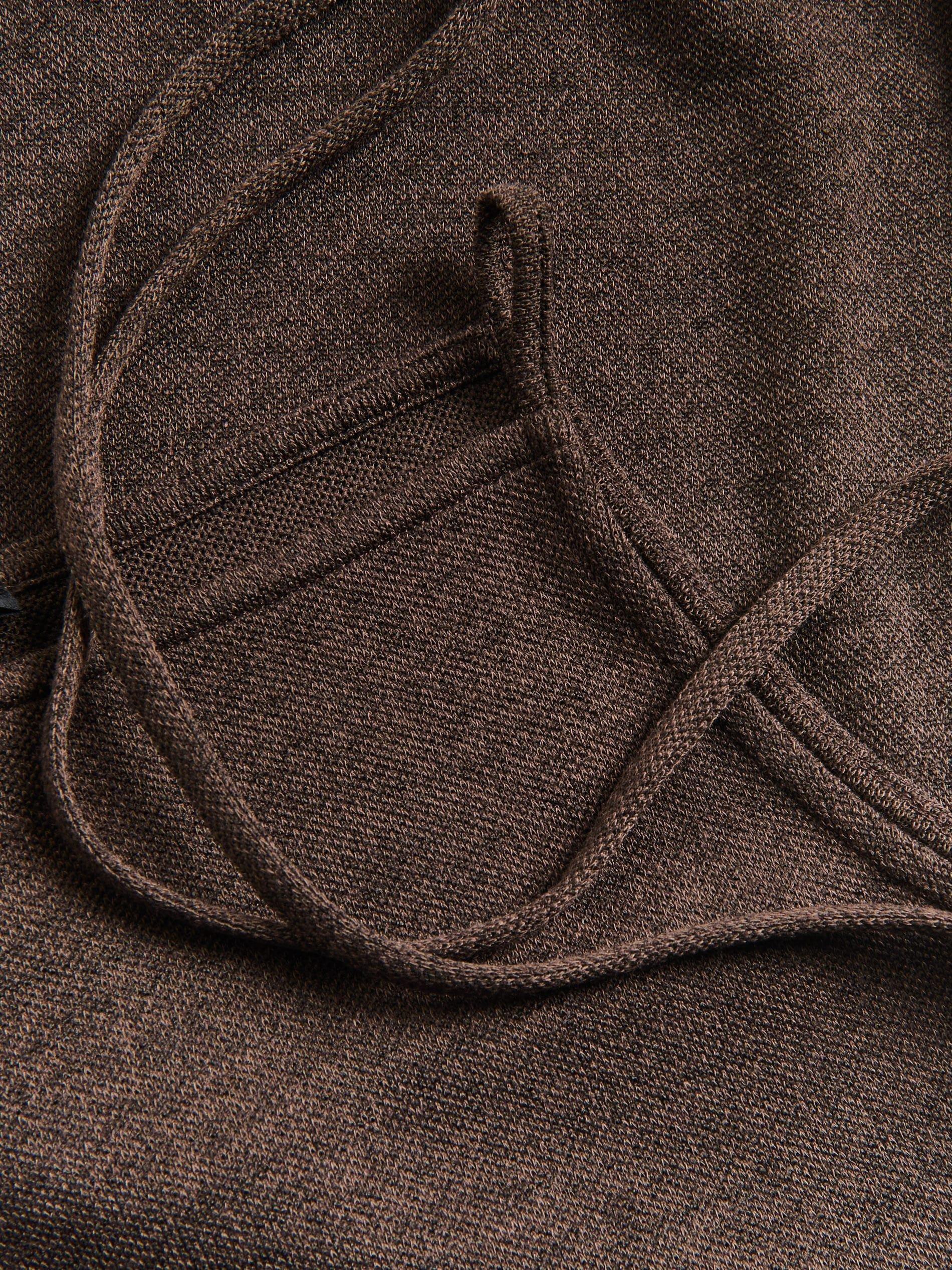 Brown Top With Tie Detail, Brown, large image number 4