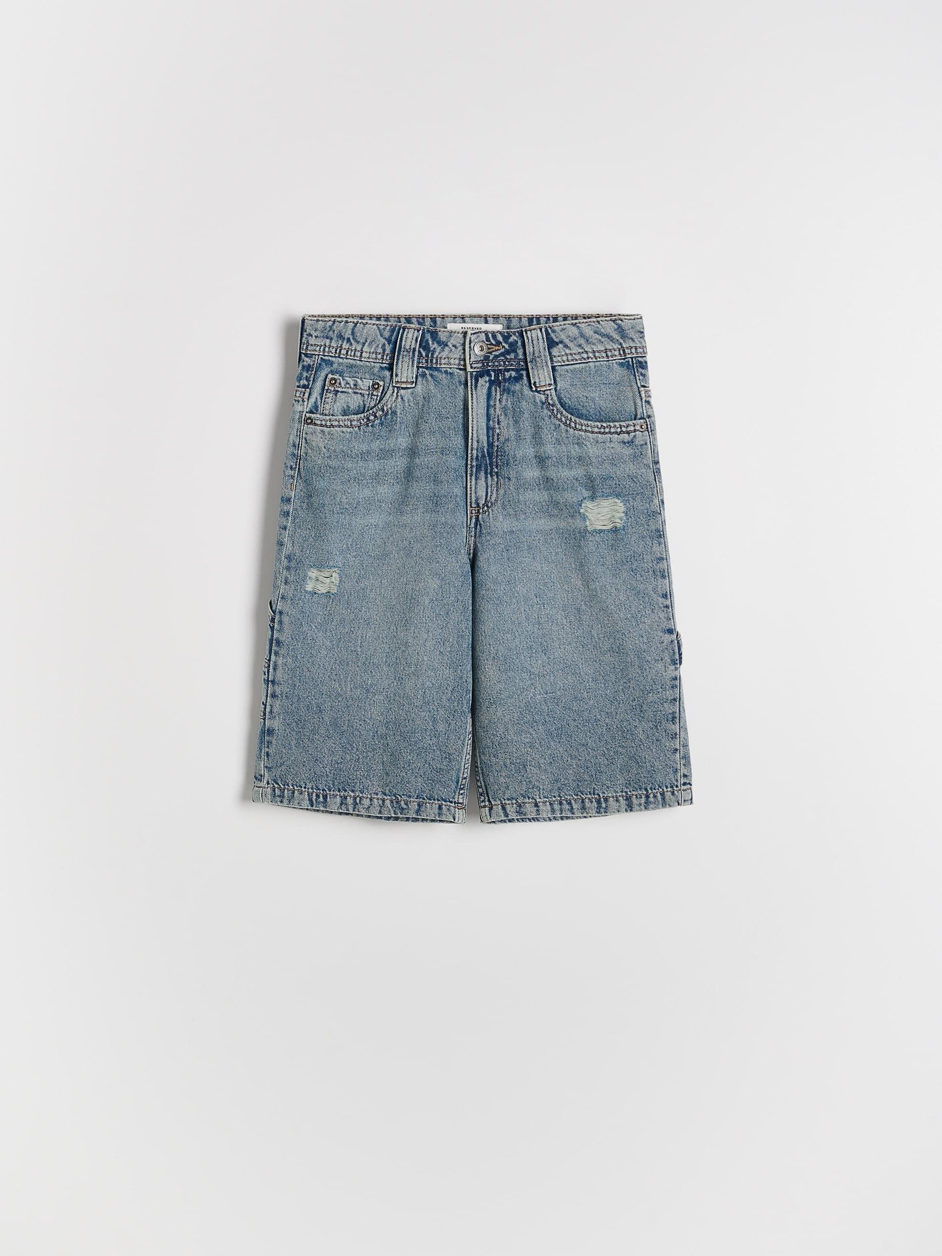 Blue Jeans Denim Shorts, Blue, large image number 1