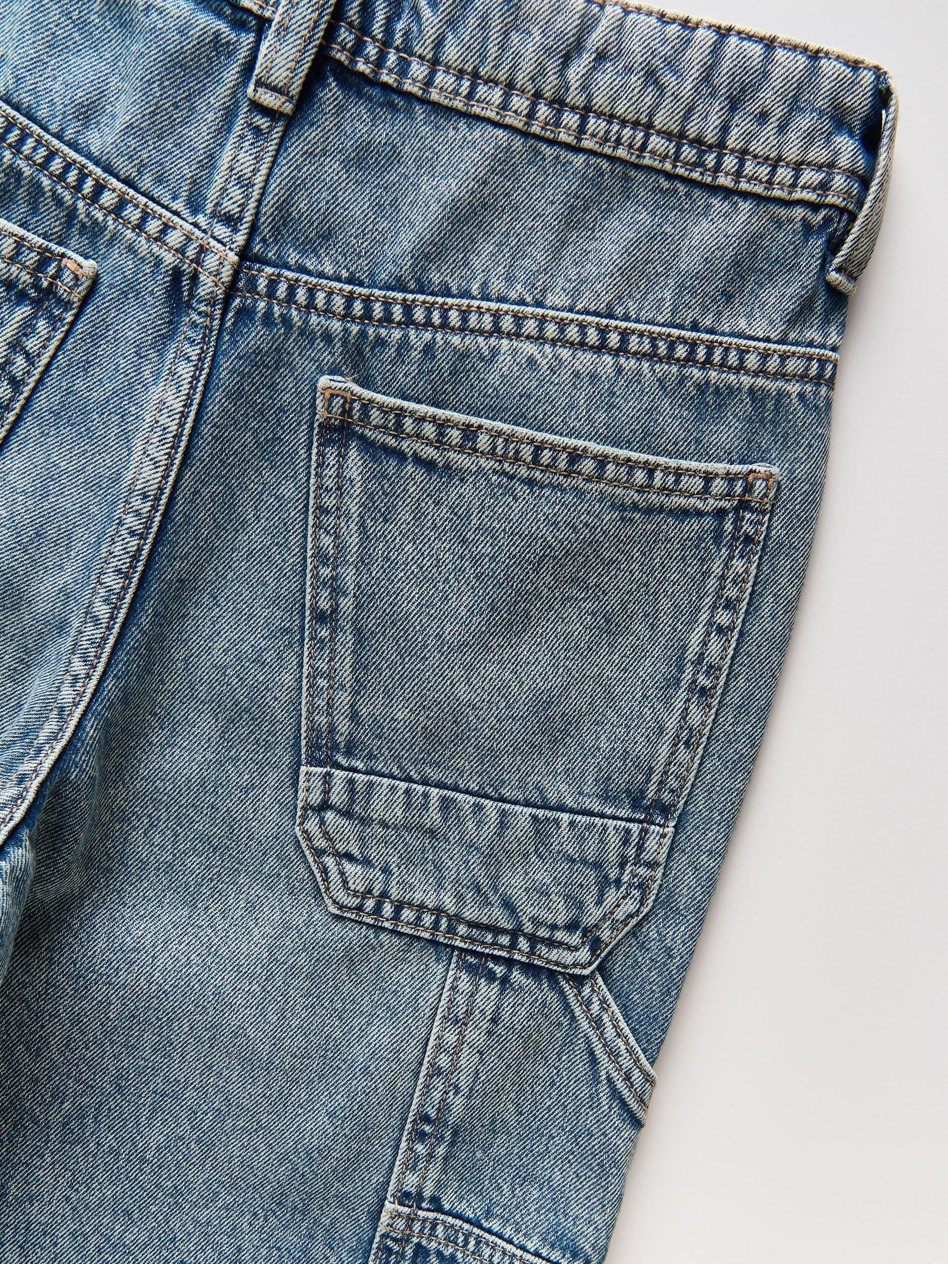 Blue Jeans Denim Shorts, Blue, large image number 3