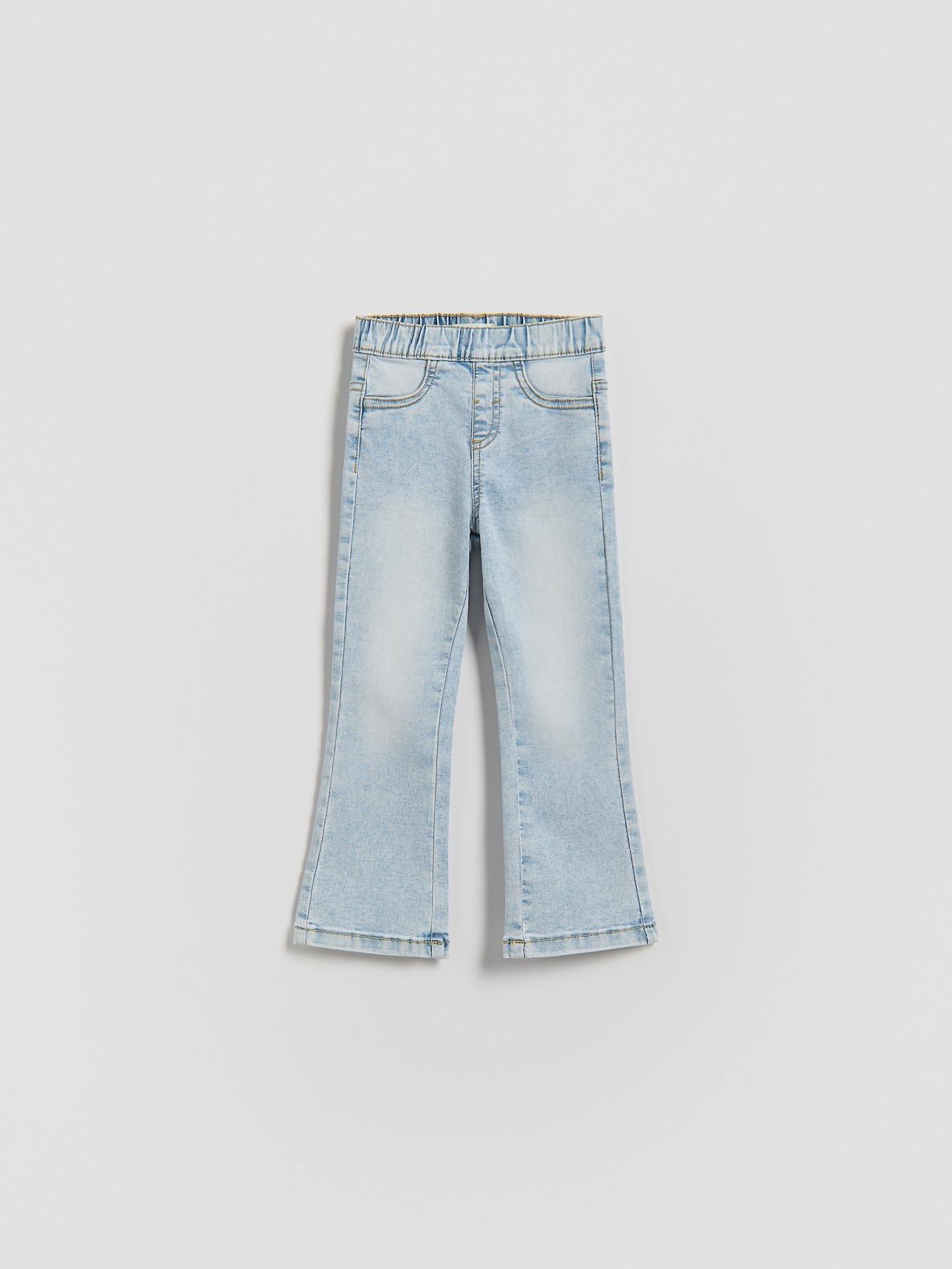 Blue Flare Jeggings, Blue, medium