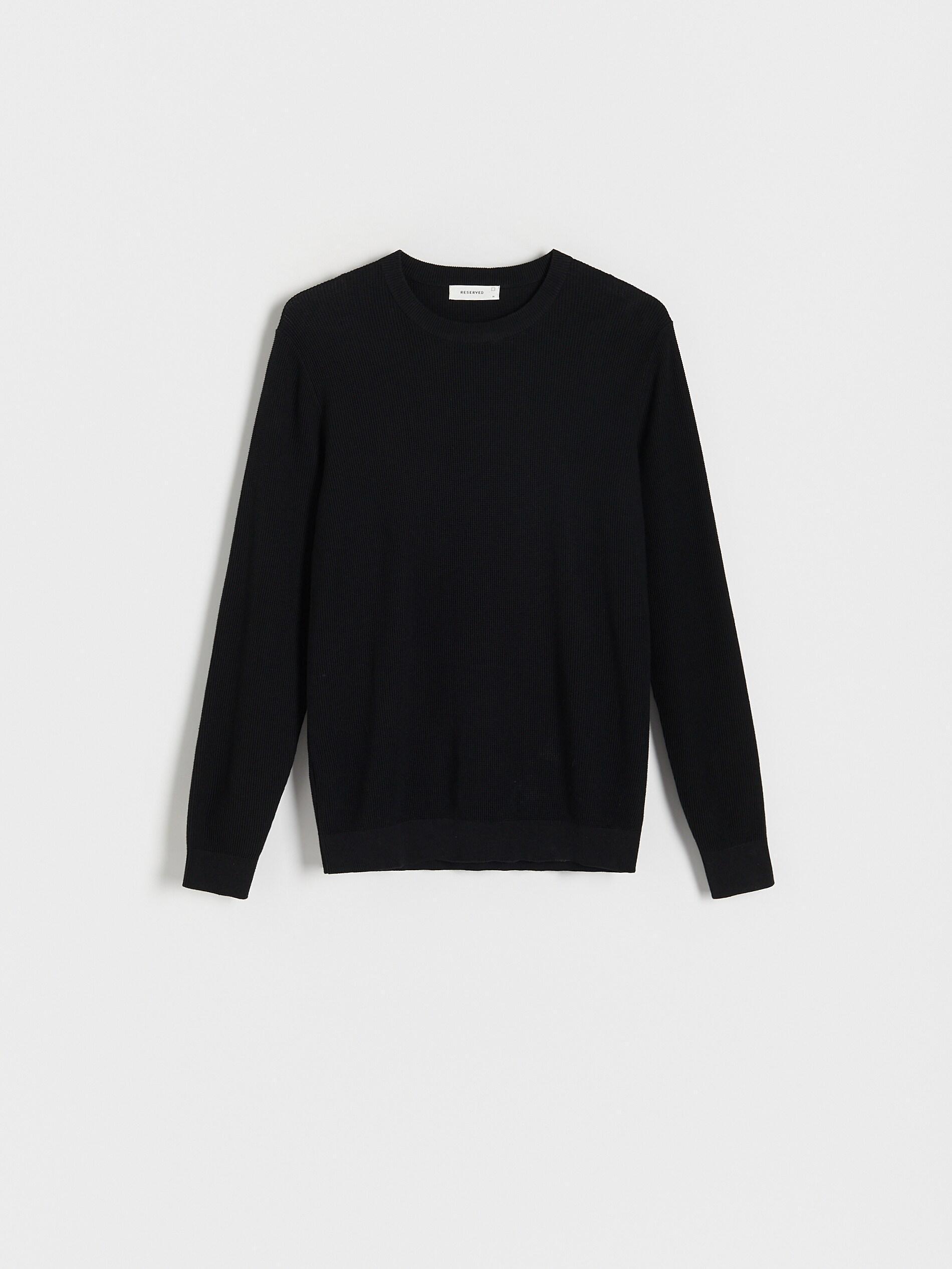 Black Cotton Jumper, , large image number 2