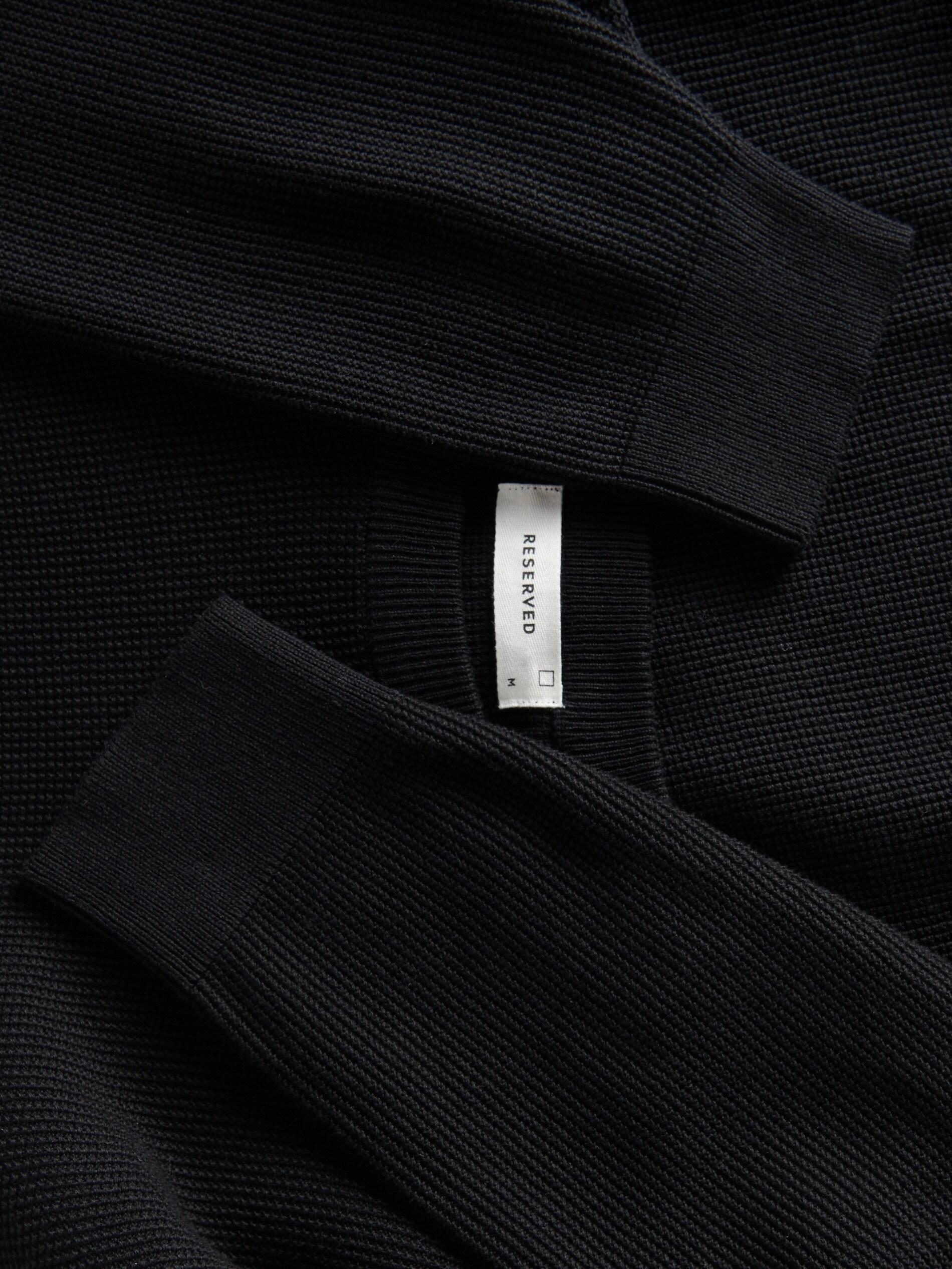Black Cotton Jumper, , large image number 3
