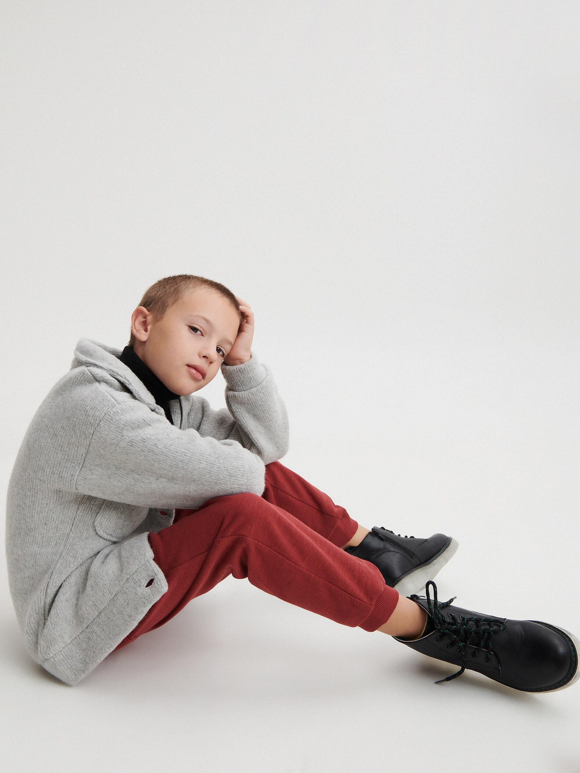 Purple Jersey Joggers, Kids Boys, , large image number 0