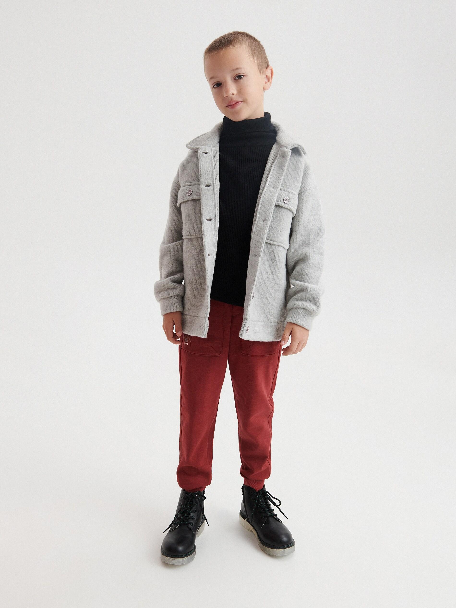 Purple Jersey Joggers, Kids Boys, , large image number 2