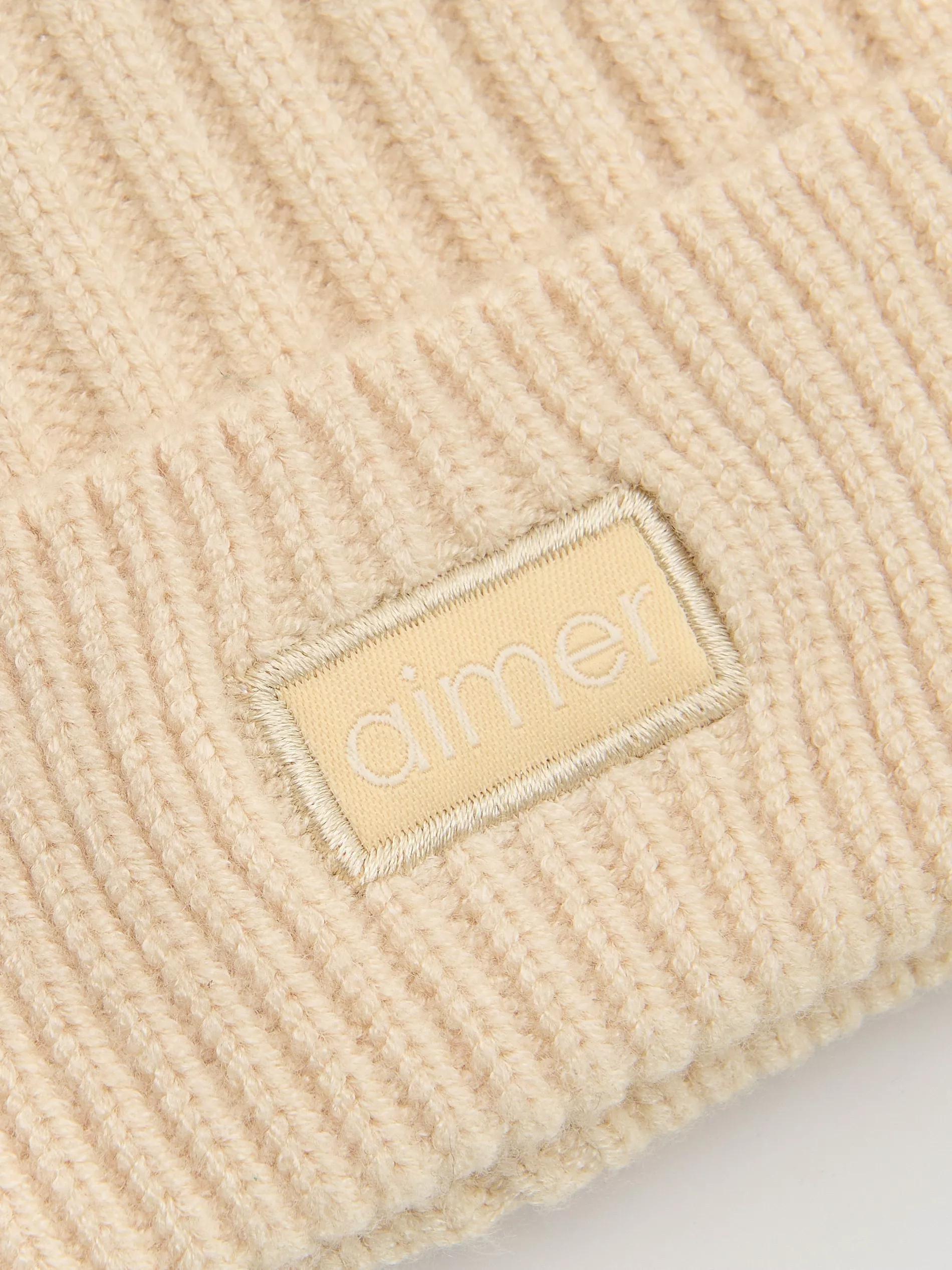 Cream Jersey Beanie Made Of Viscose Blend, , large image number 1