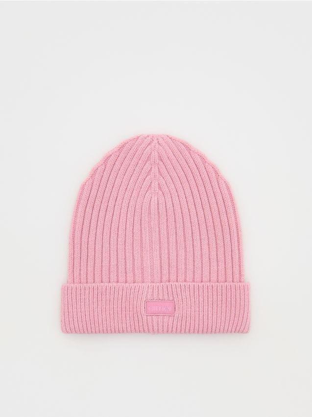 Pink Jersey Beanie Made Of Viscose Blend, , large image number 0