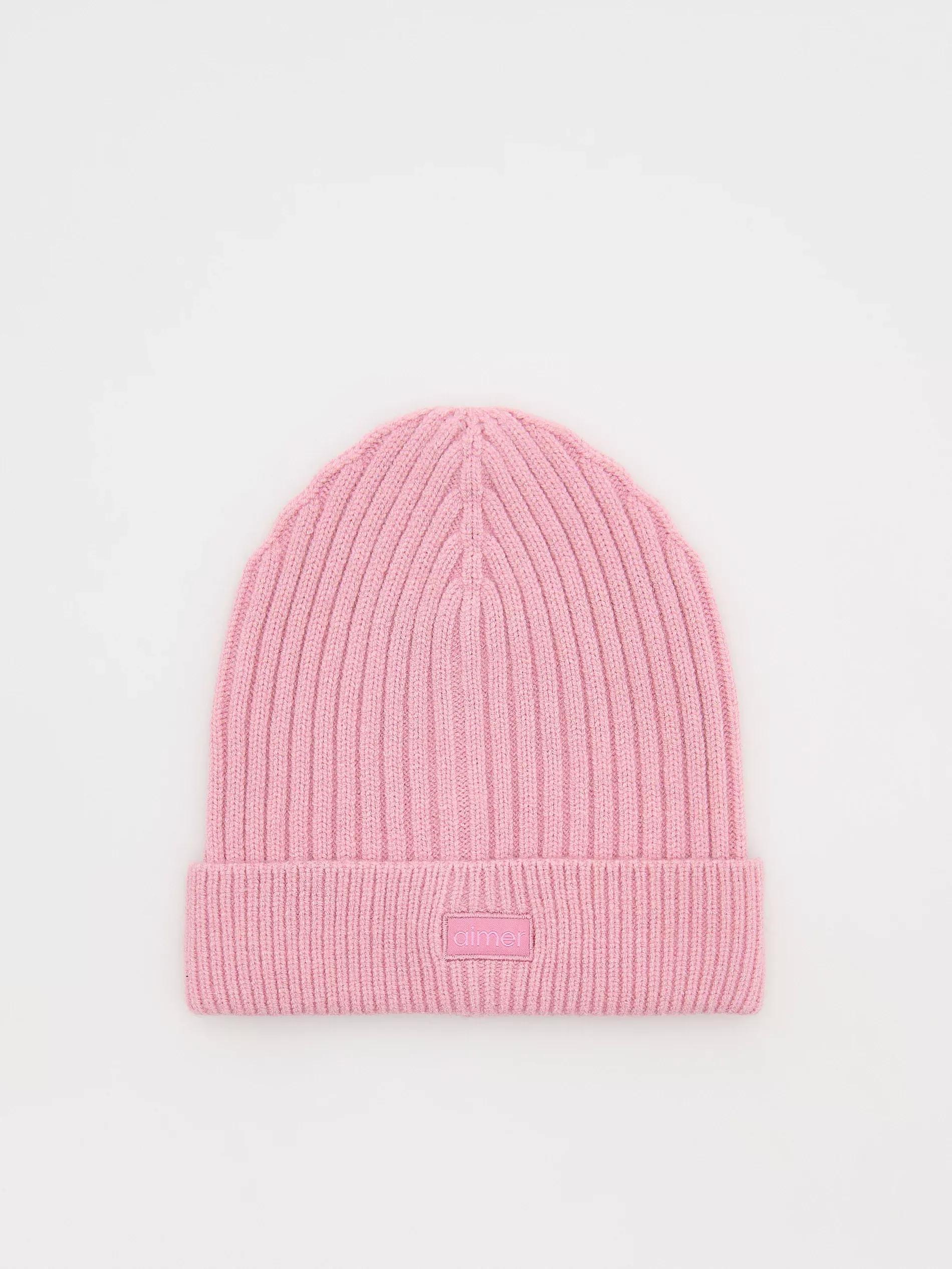 Pink Jersey Beanie Made Of Viscose Blend, , large image number 1