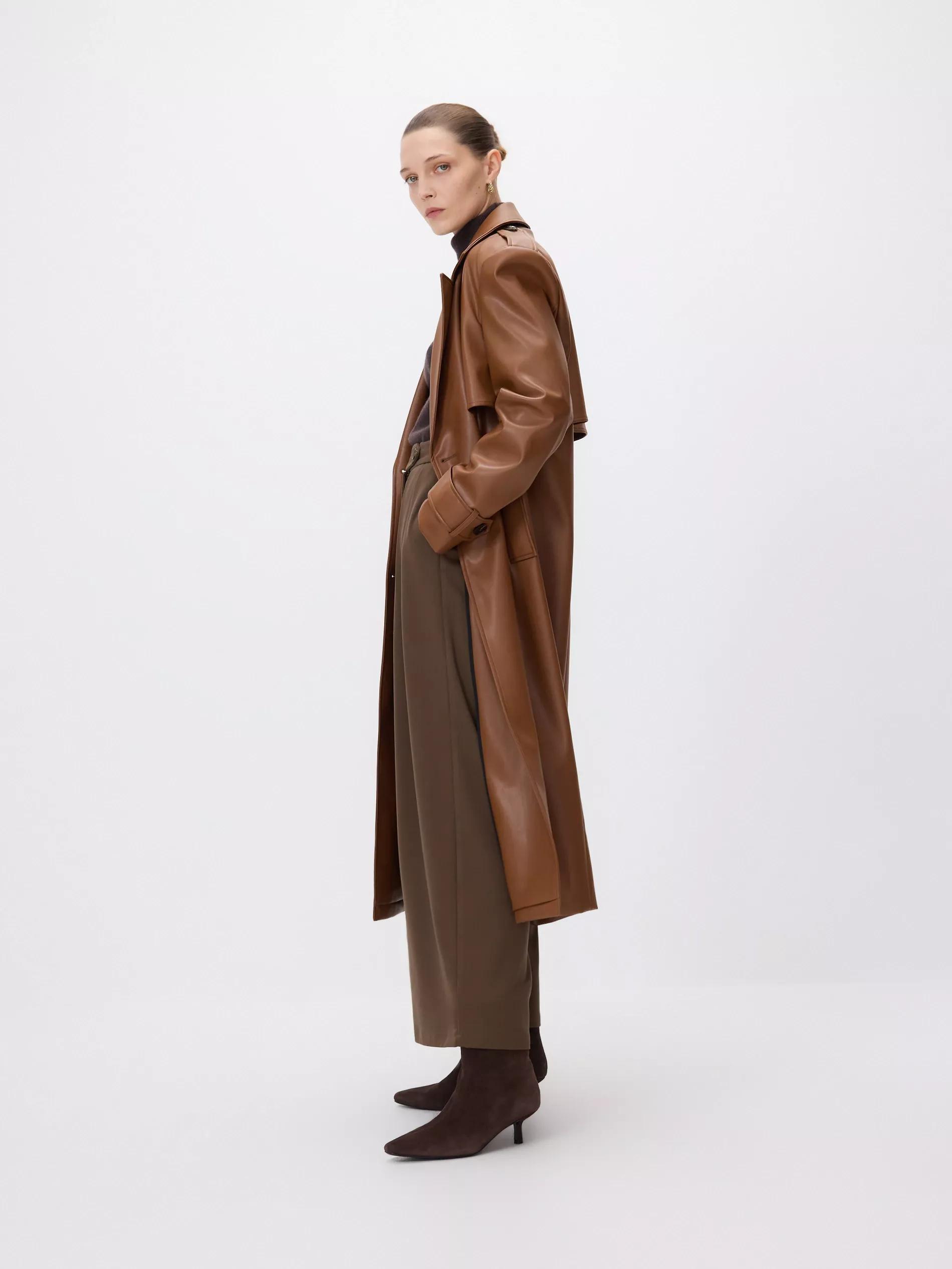 BROWN Wide leg trousers, Brown, large image number 2