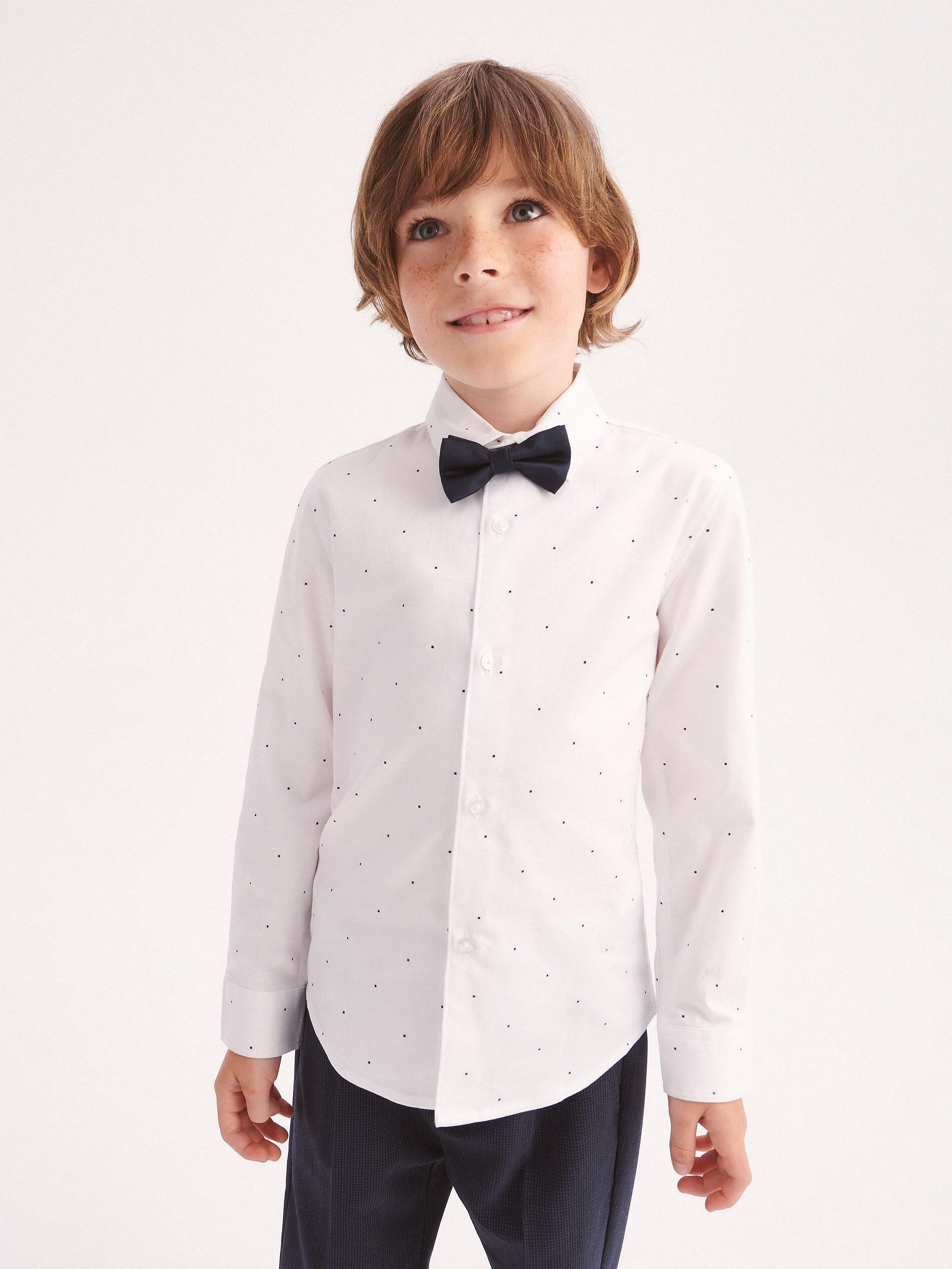 boys shirt with bow tie