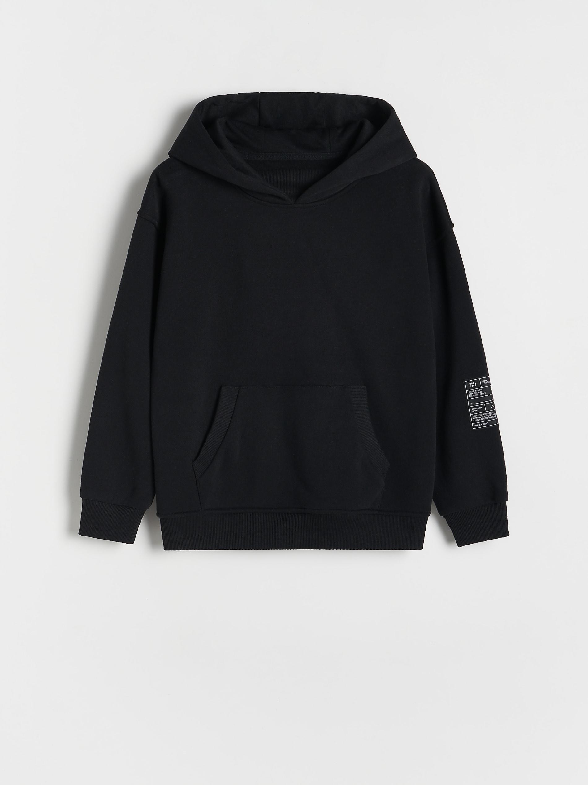 Black Jogging Top, Kids Boy, , large image number 1