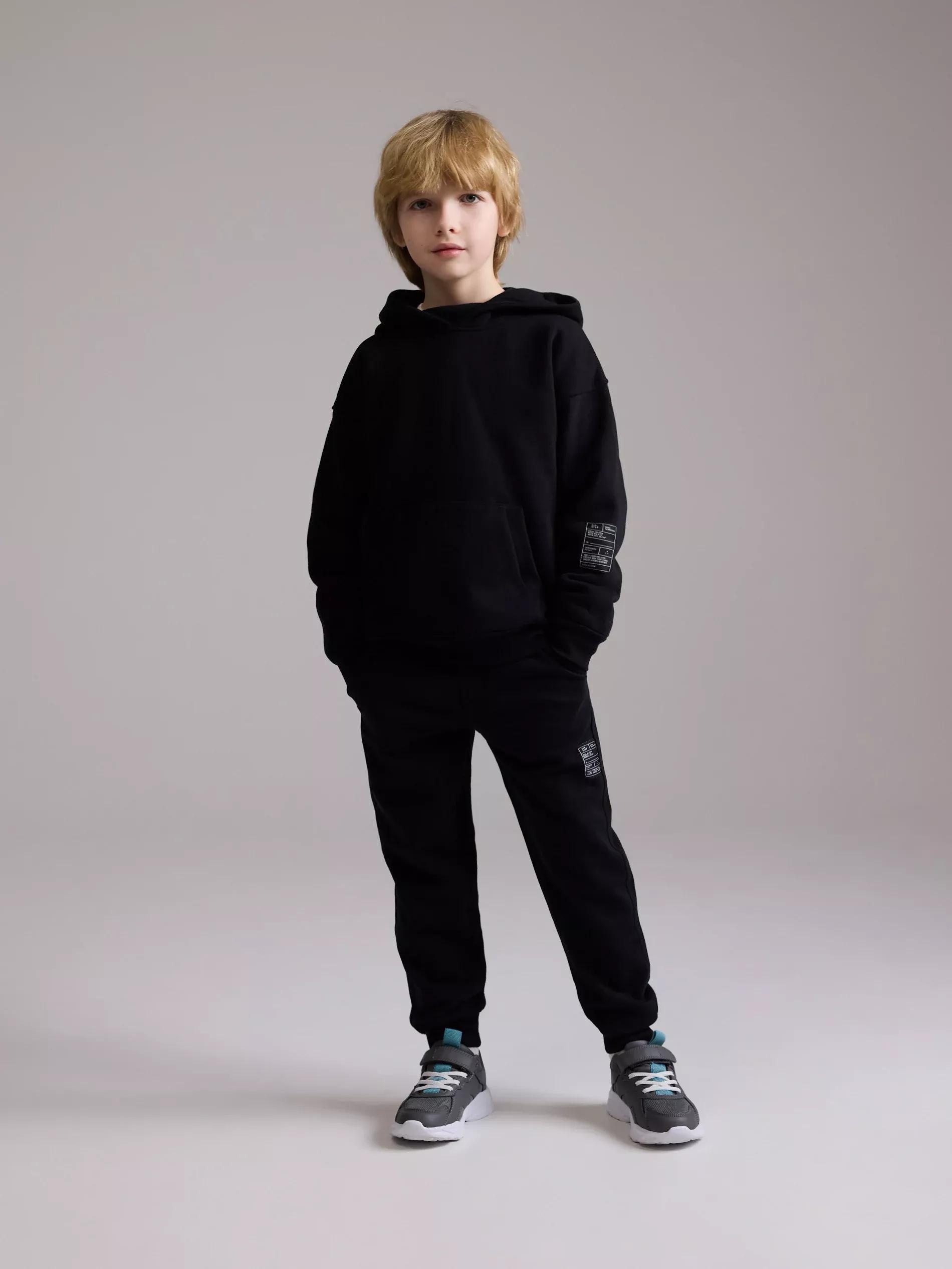 Black Jogging Top, Kids Boy, , large image number 3