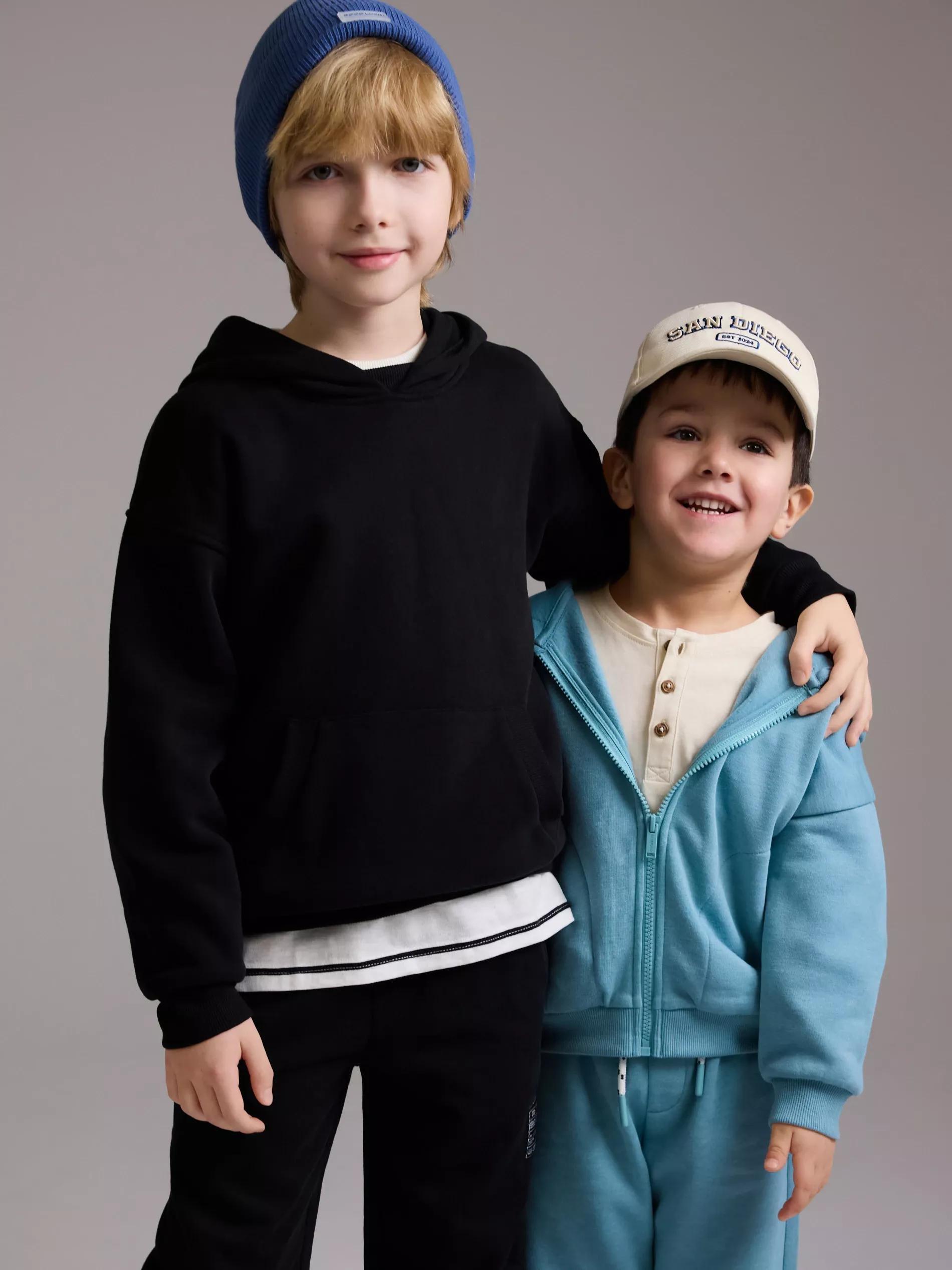 Black Jogging Top, Kids Boy, , large image number 4