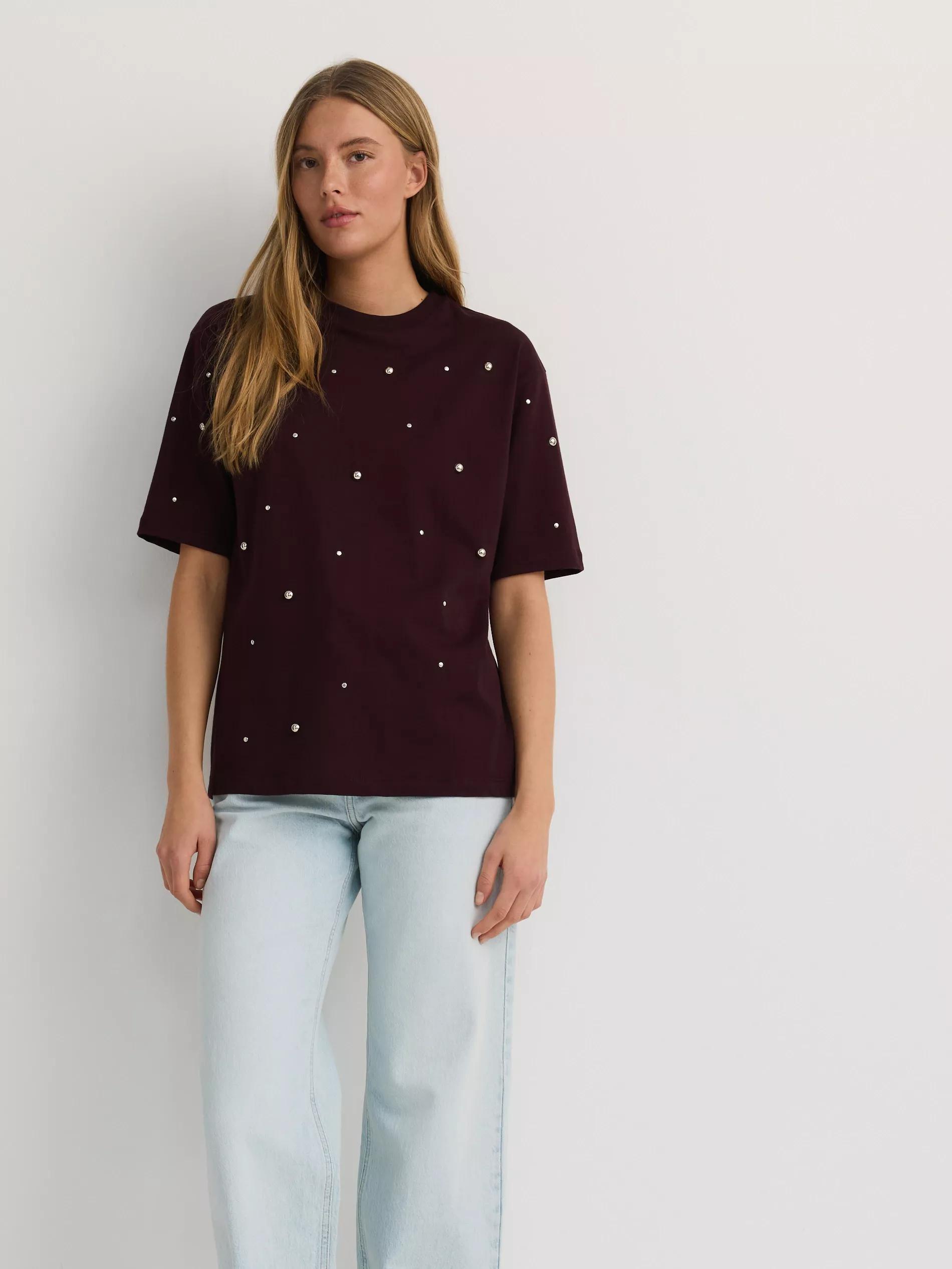 Burgundy Blouse, Burgundy, medium