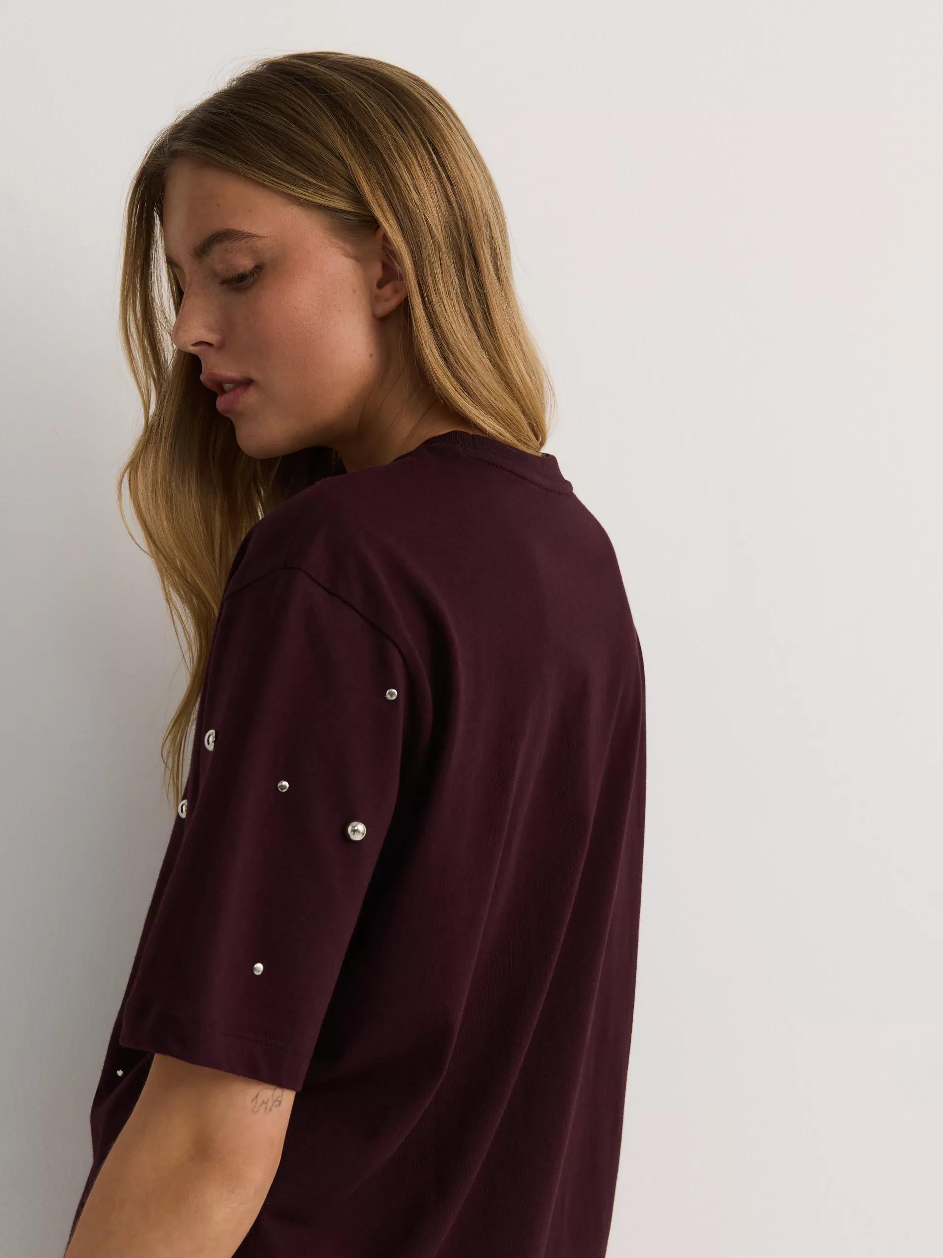 Burgundy Blouse, Burgundy, medium