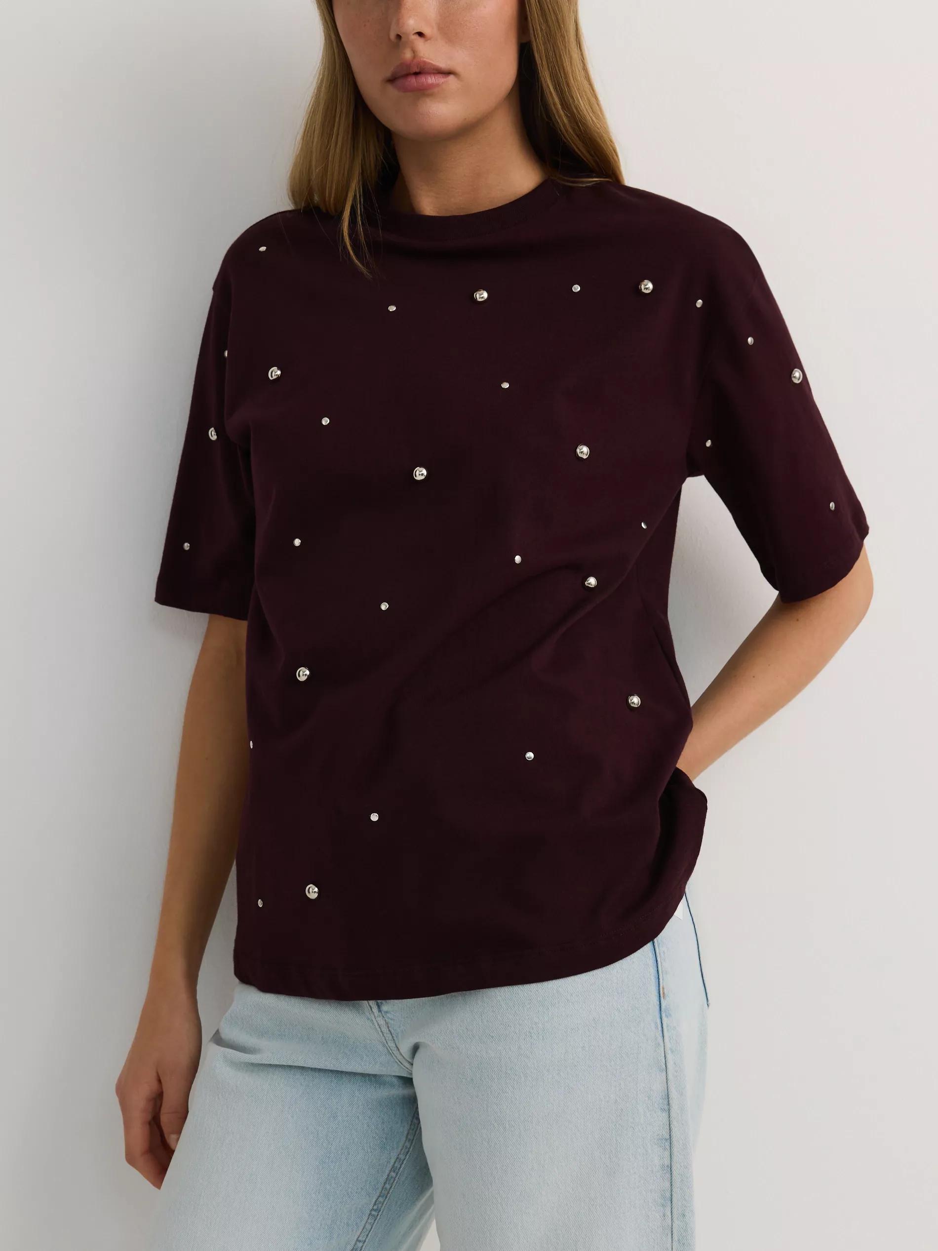 Burgundy Blouse, Burgundy, medium