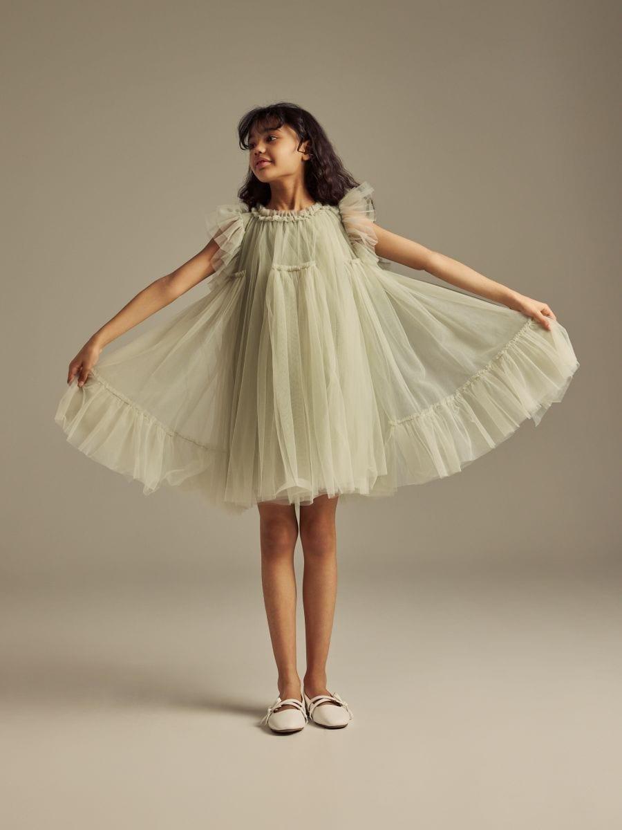 Green Tulle Dress, Green, large image number 0
