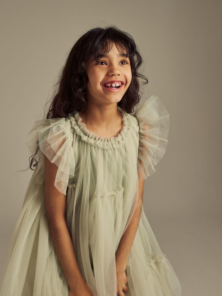 Green Tulle Dress, Green, medium