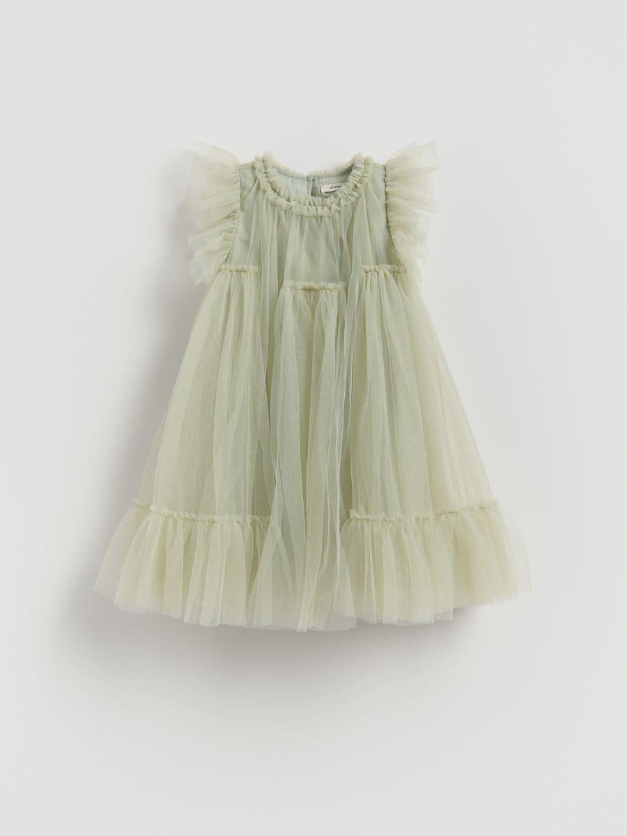 Green Tulle Dress, Green, medium