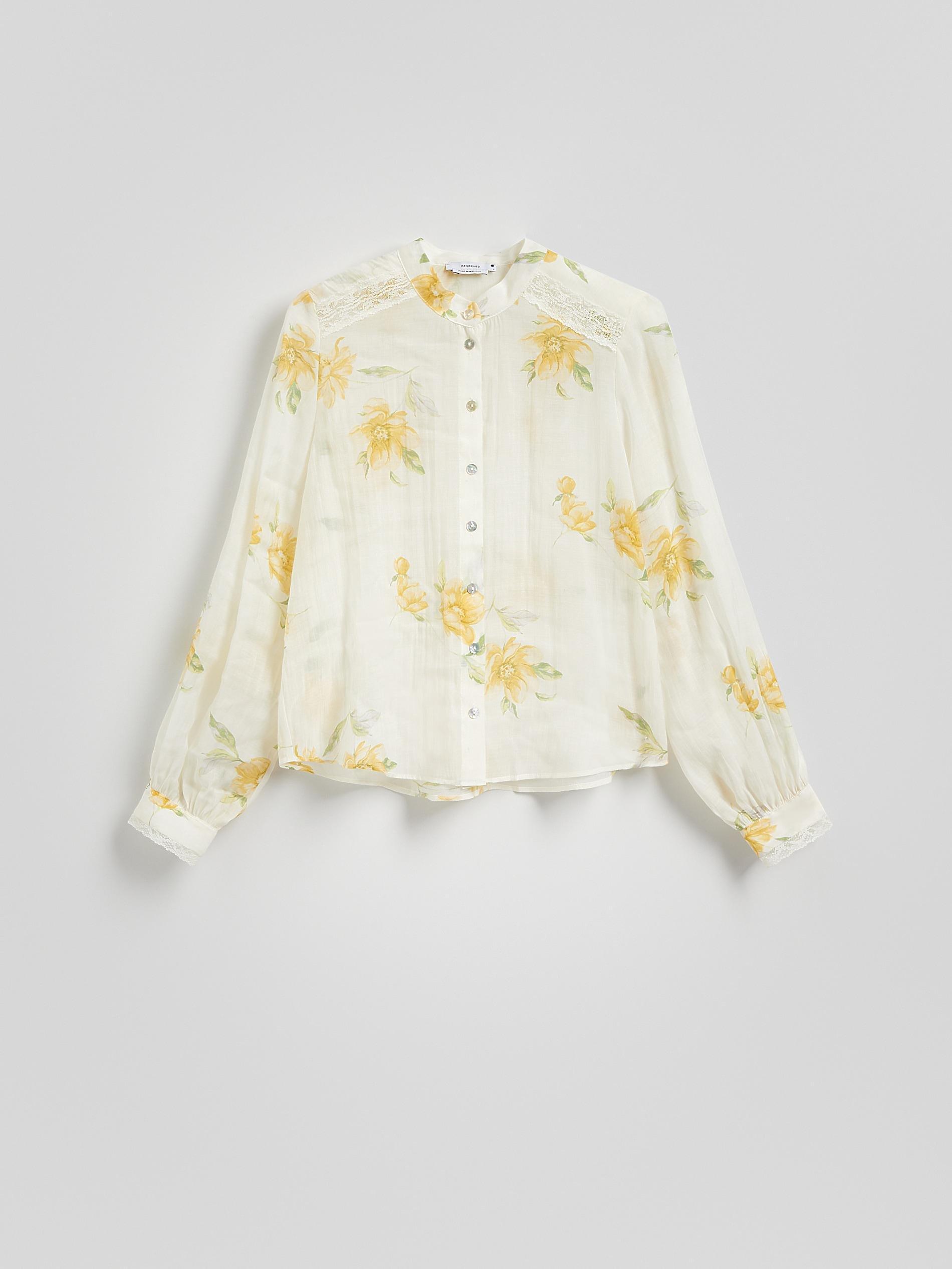 Multicolour Lyocell Blend Shirt, , large image number 4