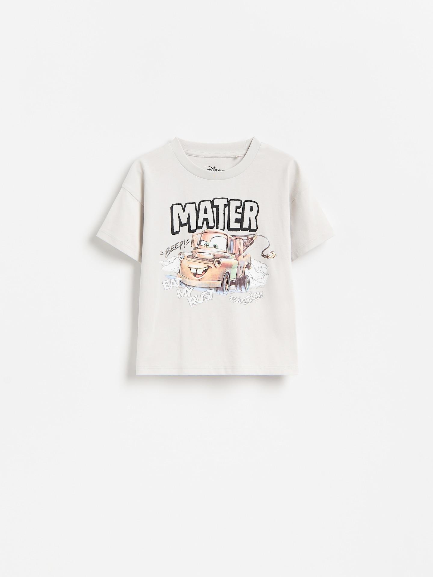 Grey Cotton T-Shirt Cars, Light grey, large image number 0