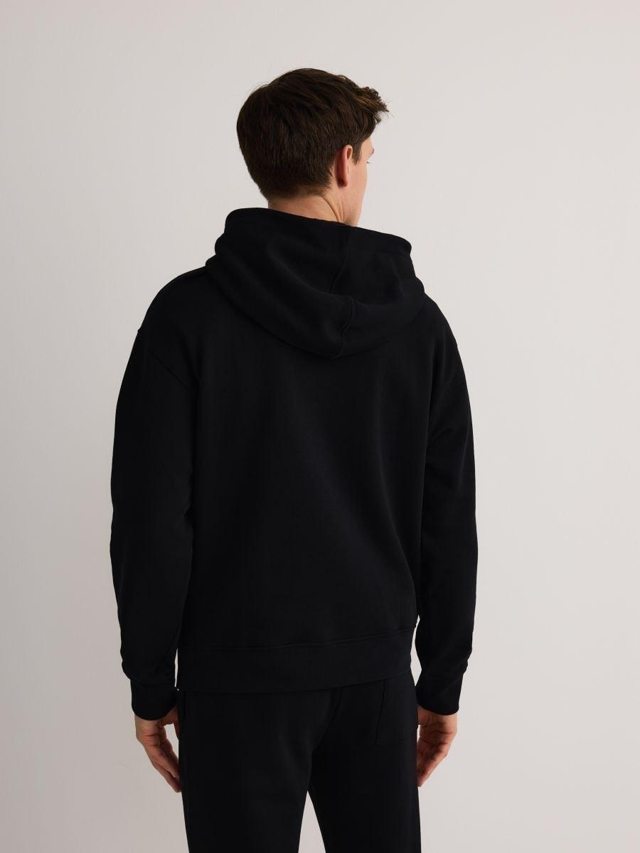 Black Cotton Sweatshirt, , large image number 2