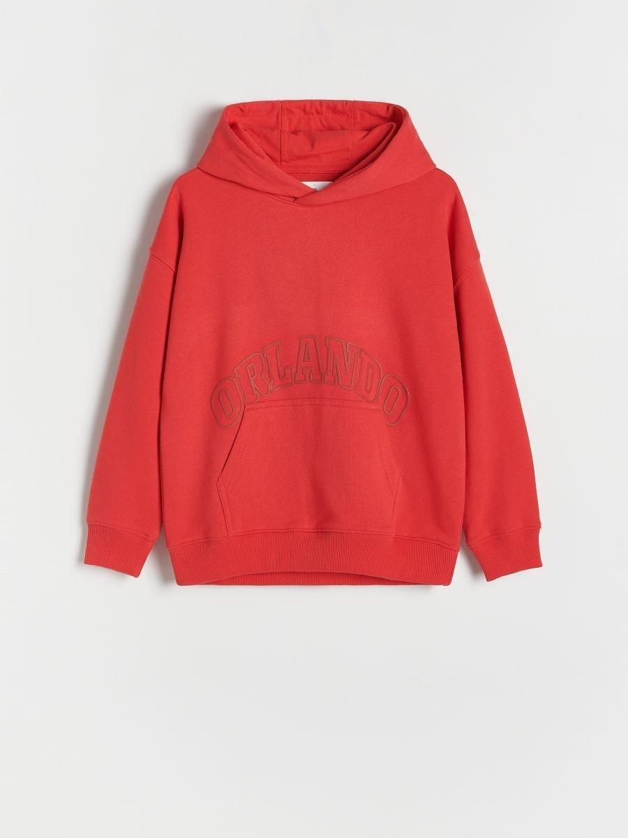 Red Cotton Sweatshirt, , large image number 0