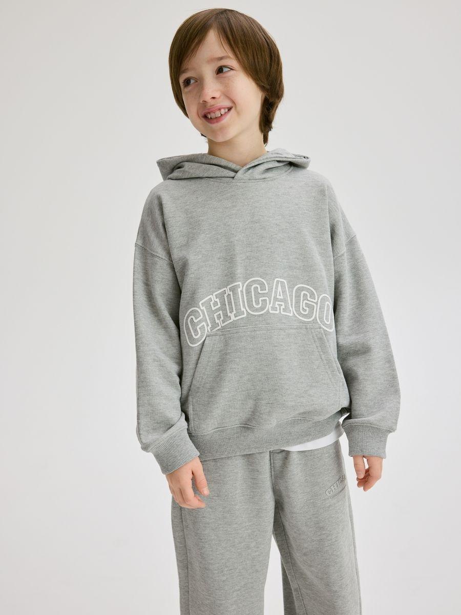 Grey Cotton Sweatshirt, , large image number 0