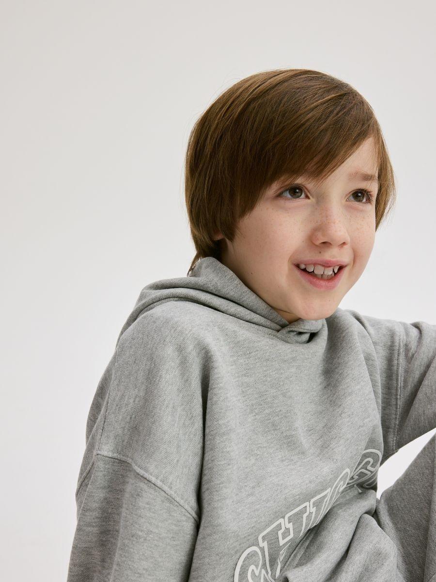 Grey Cotton Sweatshirt, , large image number 1