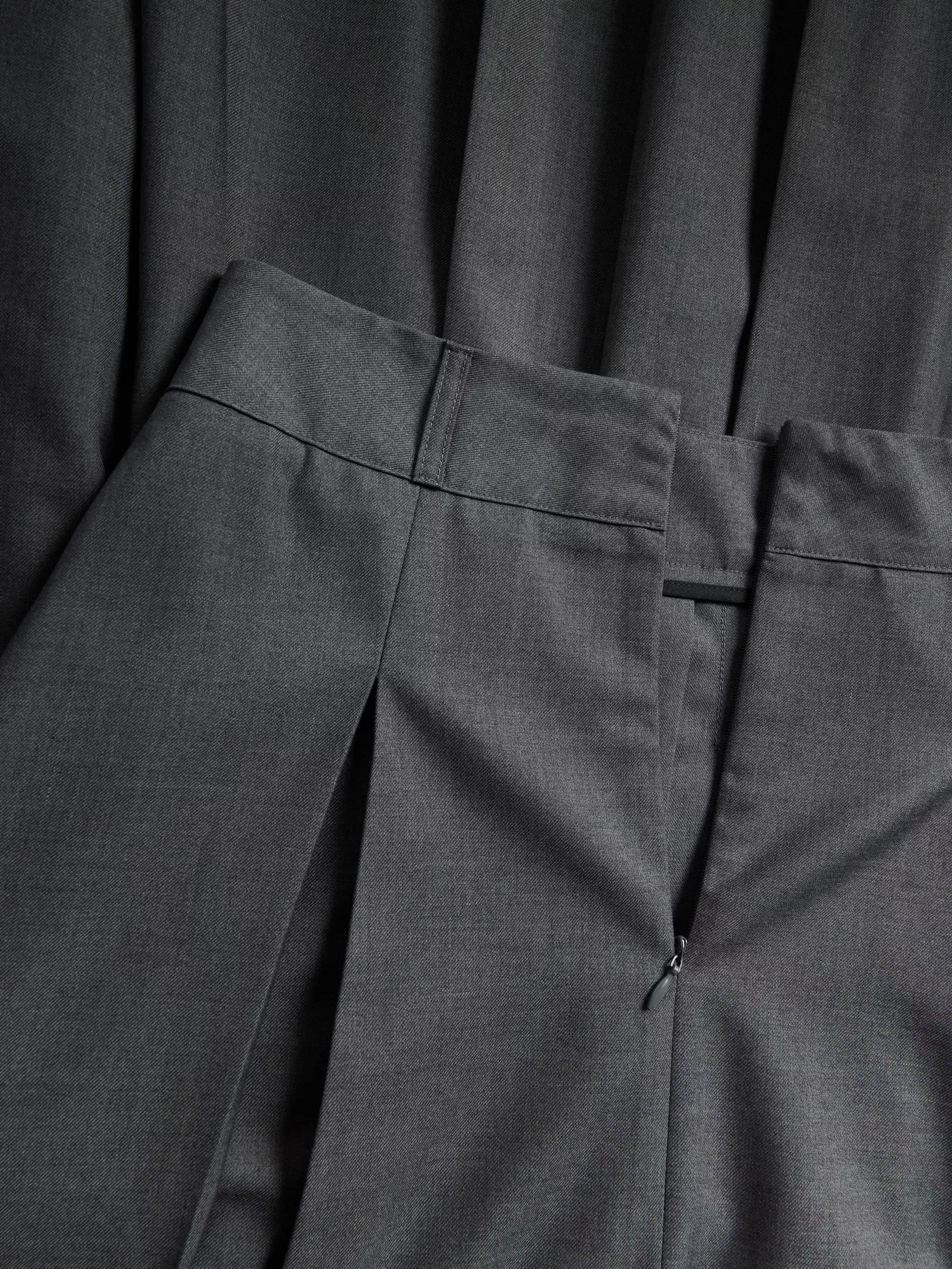Grey Pleated Skirt, , large image number 5