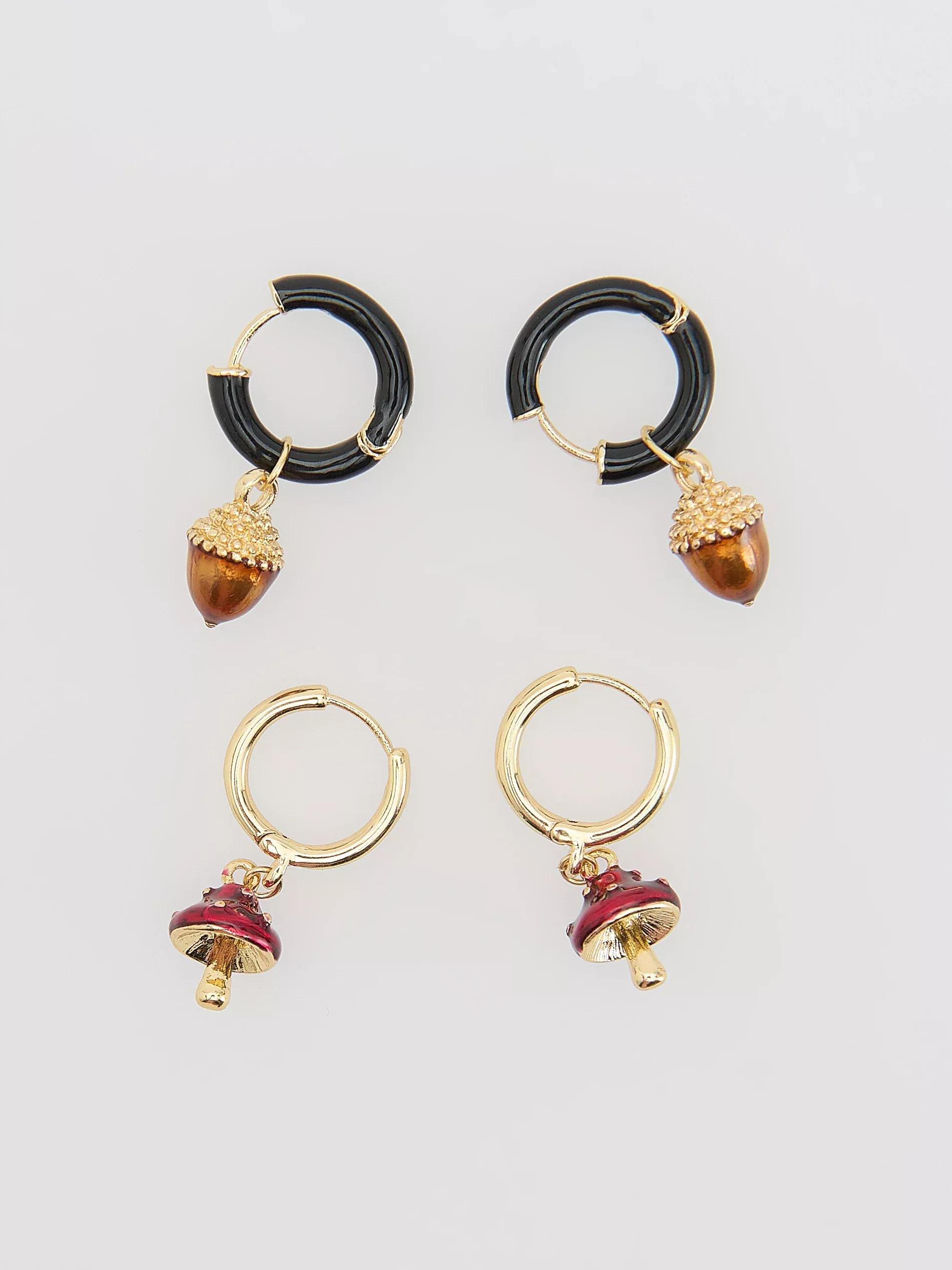 Multicolour Earring Set 2-Pack, Multicolor, large image number 0