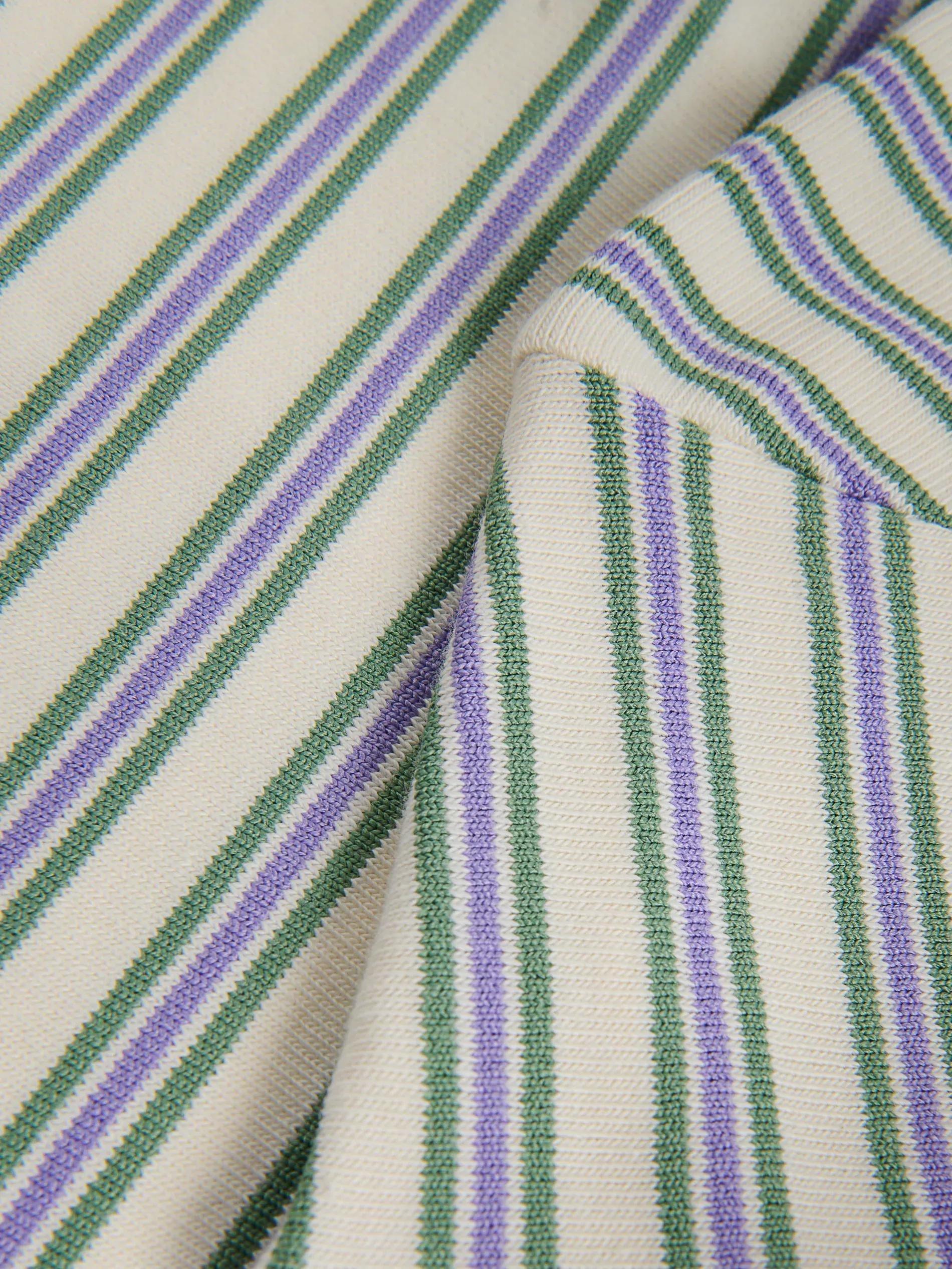 Cream Striped T-Shirt, , large image number 1