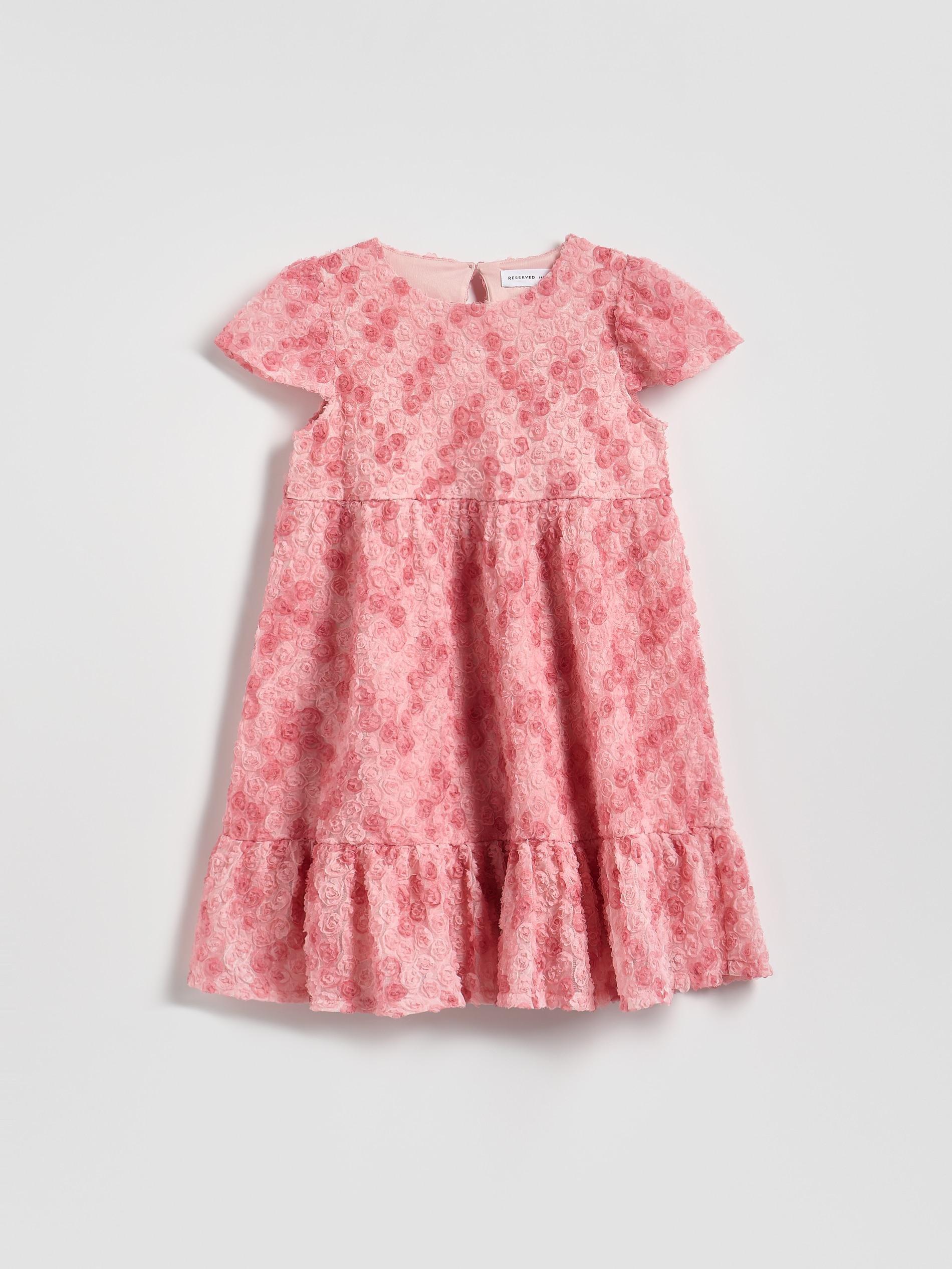 Rose Structured Dress, Pink, large image number 0
