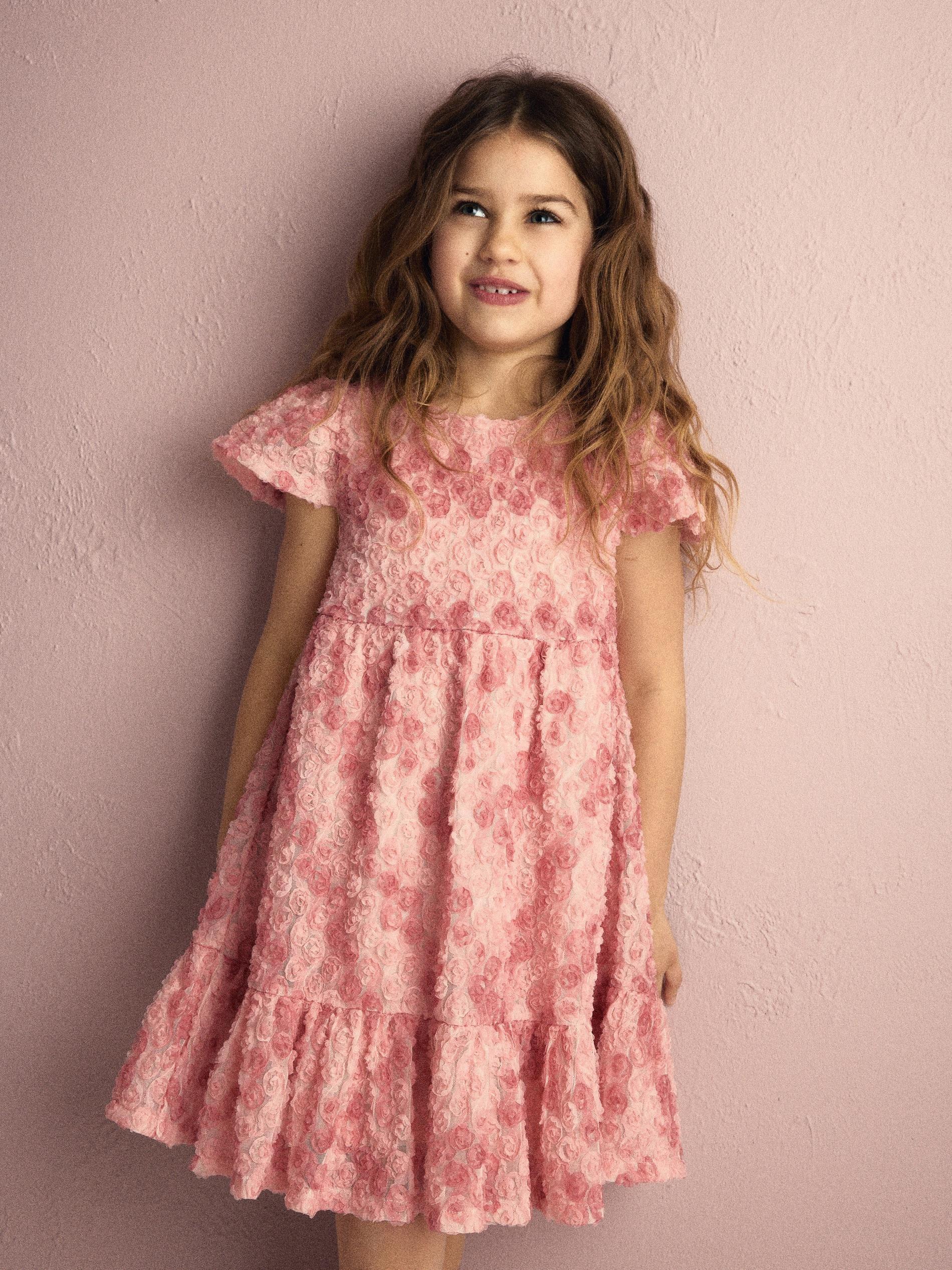 Rose Structured Dress, Pink, large image number 2