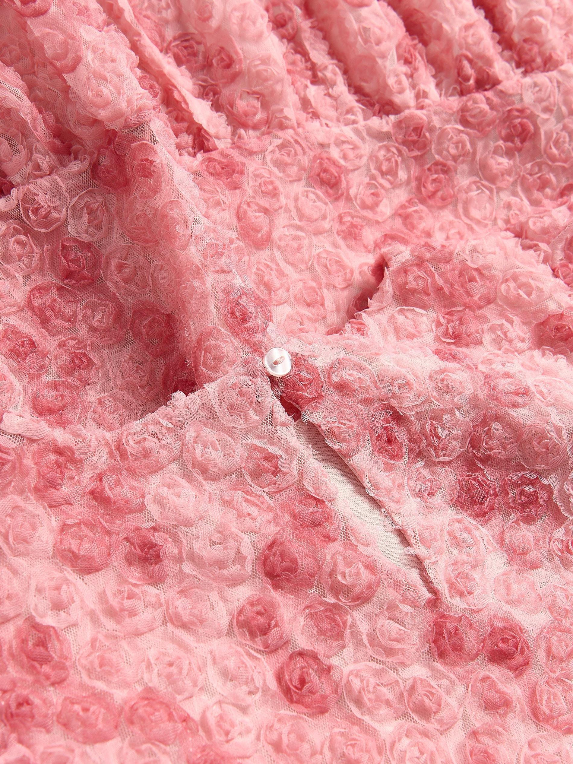 Rose Structured Dress, Pink, large image number 4