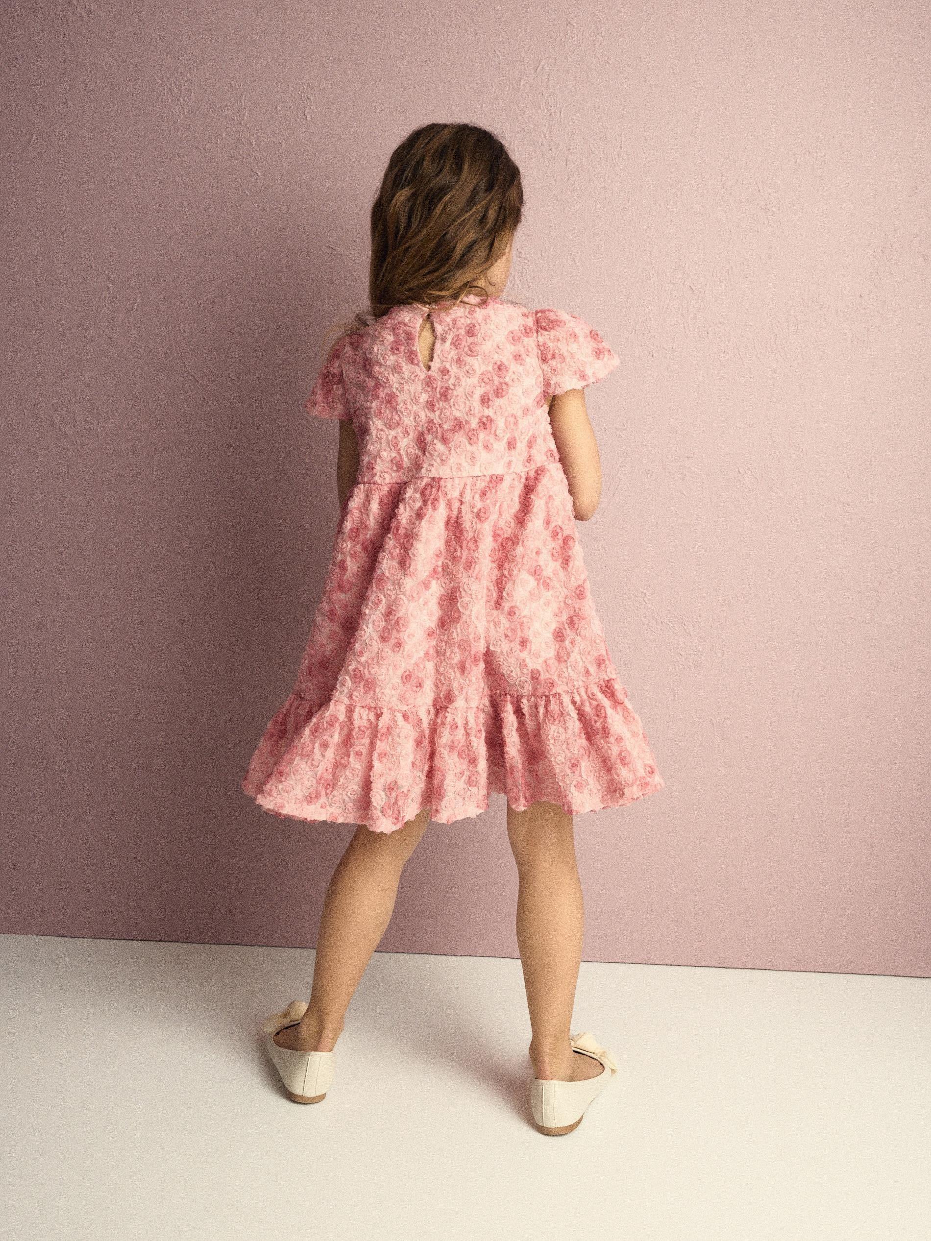 Rose Structured Dress, Pink, large image number 6