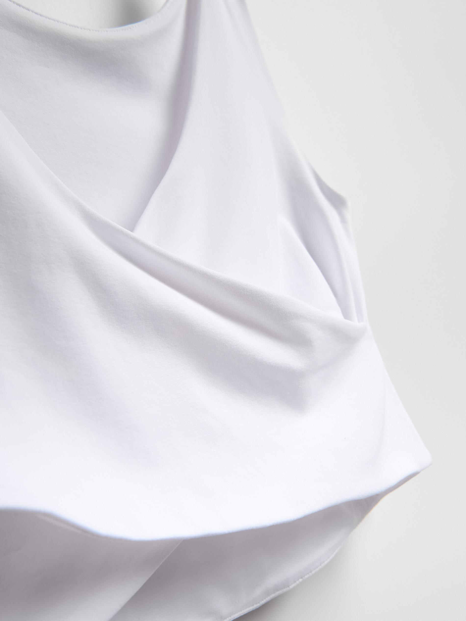 White Top With Decorative Back, White, large image number 4