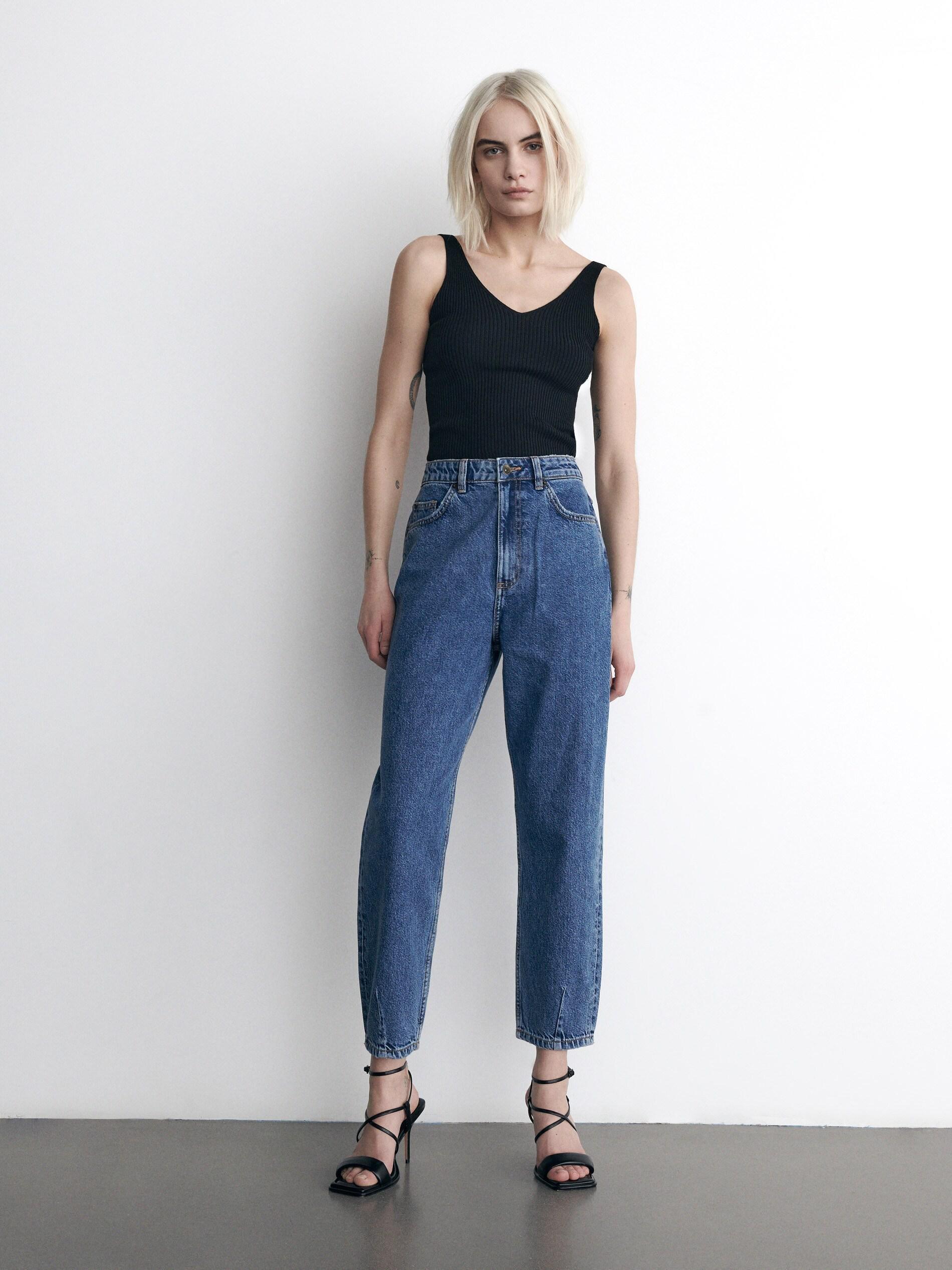 Blue Slouchy Jeans, , large image number 0