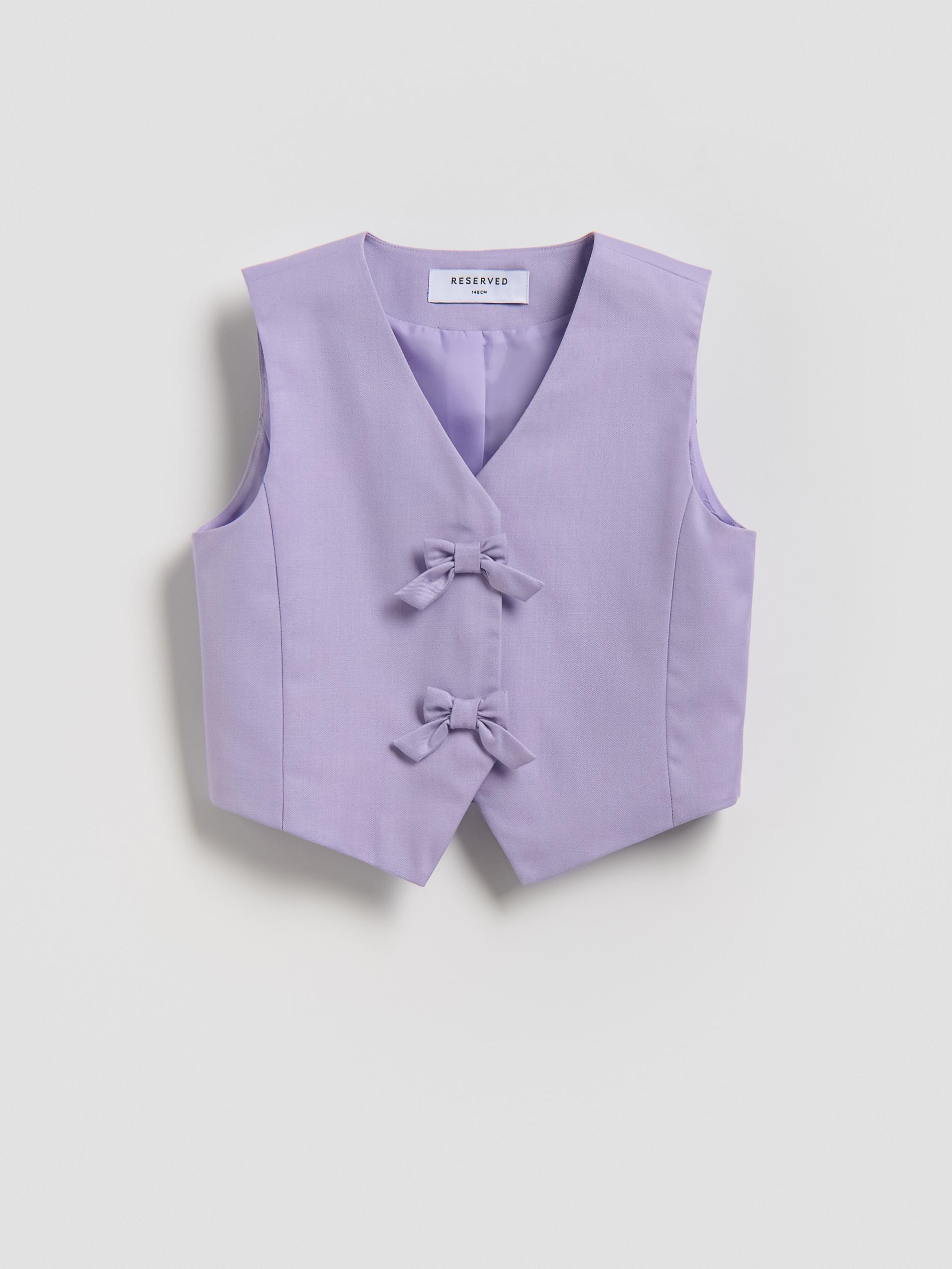 Purple Viscose Rich Vest, Purple, large image number 0